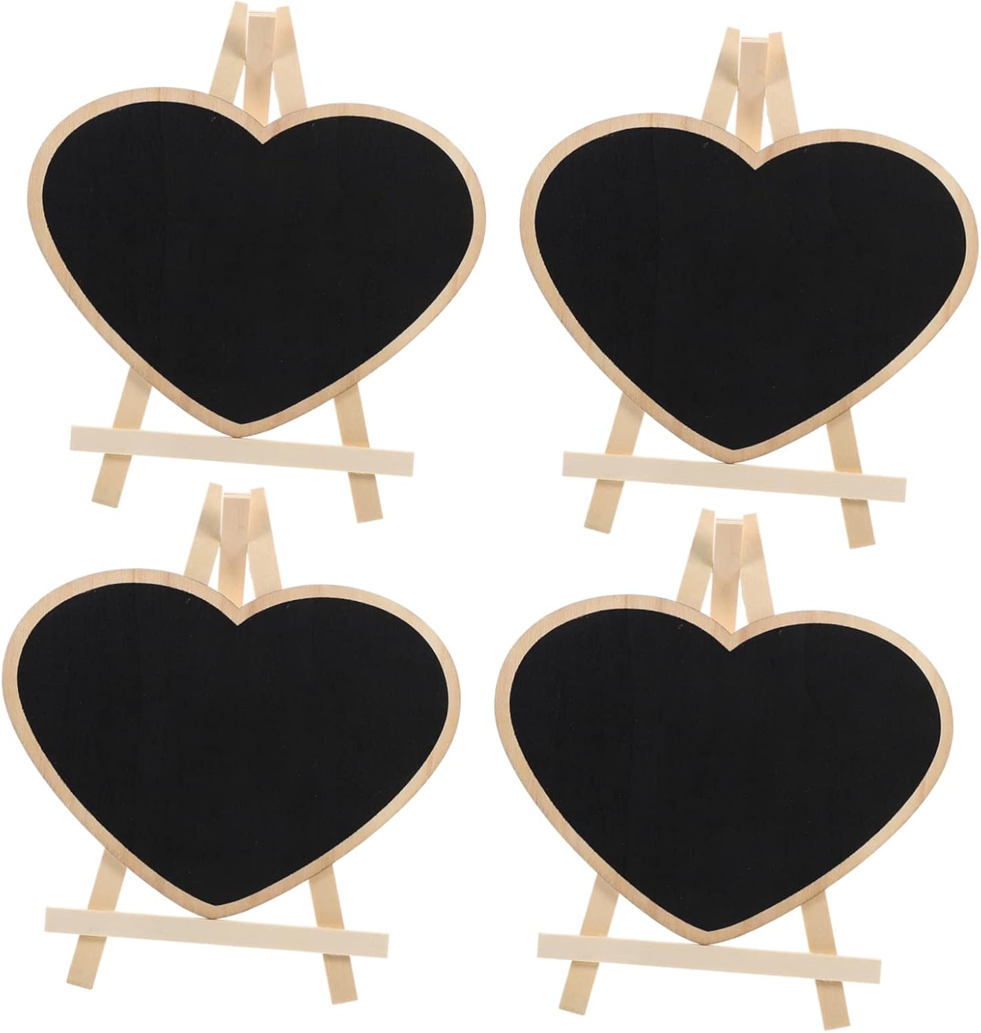 4pcs Vertical Blackboard Chalk Board Markers Chalkboard Sign Mini Blackboard Signs Sandwich Board Sign Mini Dry Erase Board Wooden Signs Wooden