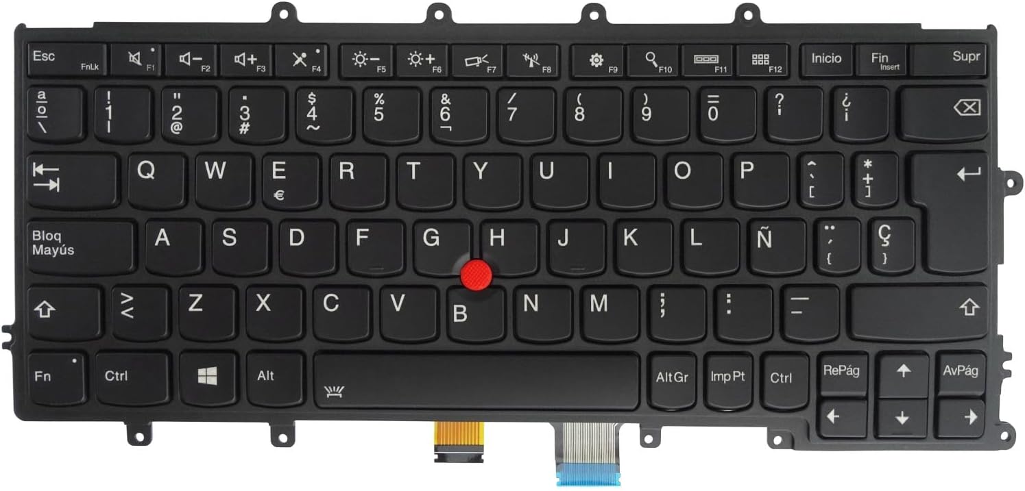Replacement Keyboard with Backlit for Lenovo Thinkpad X240 X250 X260 X230S X240S (Español/Spanish, Backlit)