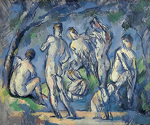 Cuadro Siete Bañistas de Cézanne mediano mate para decorar tu salón 2