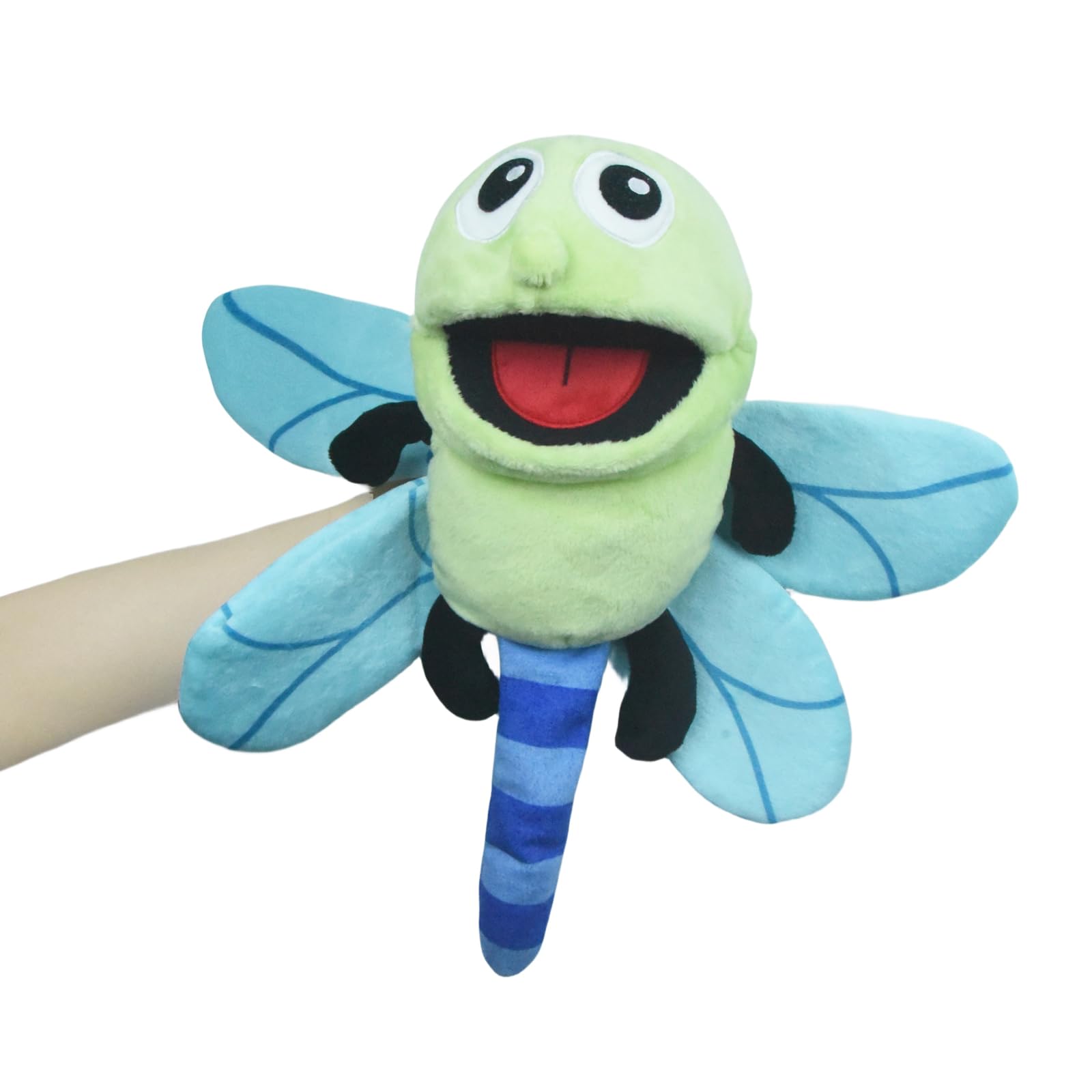lilizzhoumax Simulation dragonfly Hand Puppet Plush Toy, Stuffed insect Animal Plush dragonfly Cute Role-Playing, Child Interactive Early Education Toys Home Decoration Animal Toys, Gift for Kids