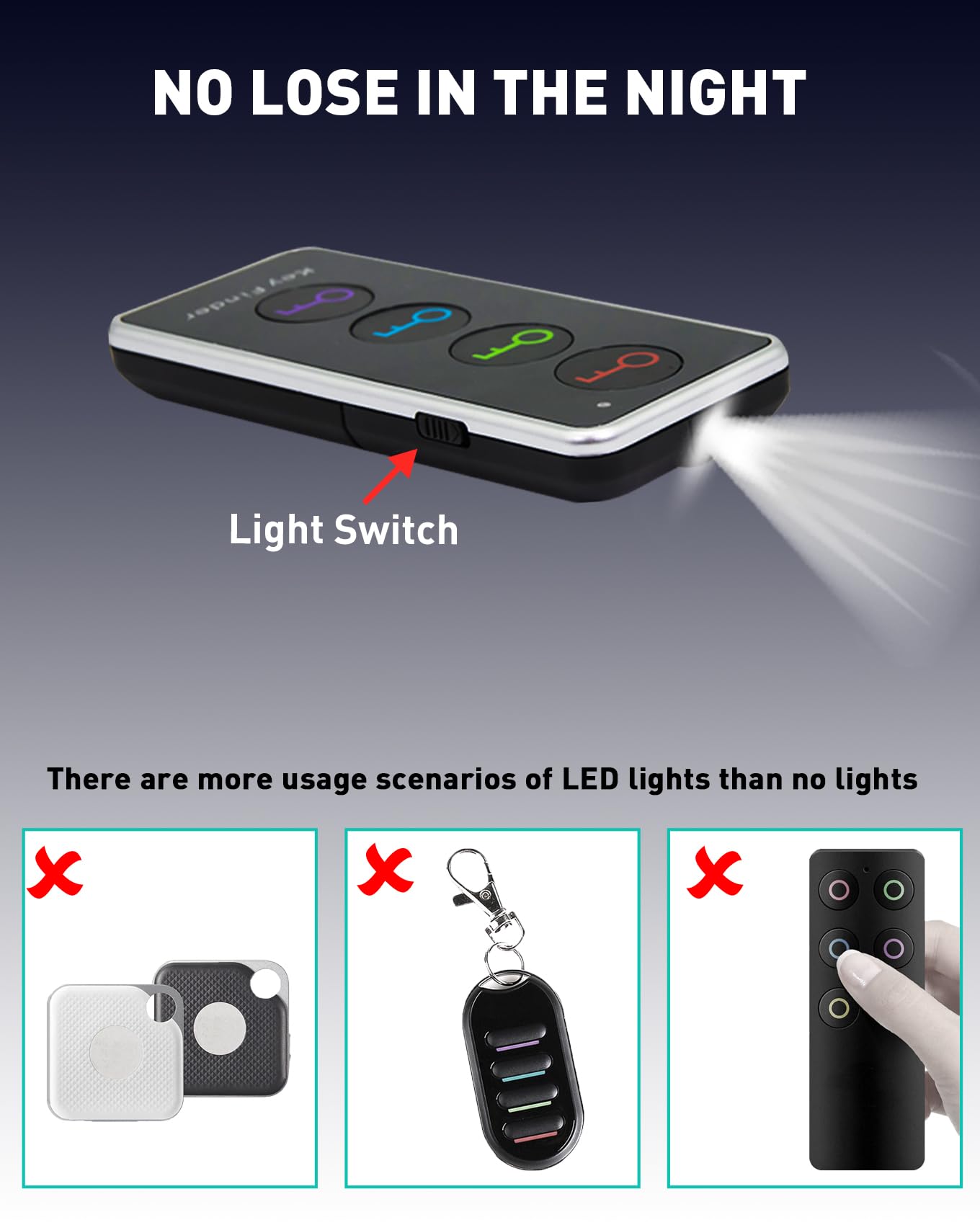 Key Finder, localizzatore RF da 85 dB+, con raggio di lavoro di 39,9 m, localizzatore remoto con suono per trovare portafogli, chiavi, telefono, occhiali, localizzatore di animali
