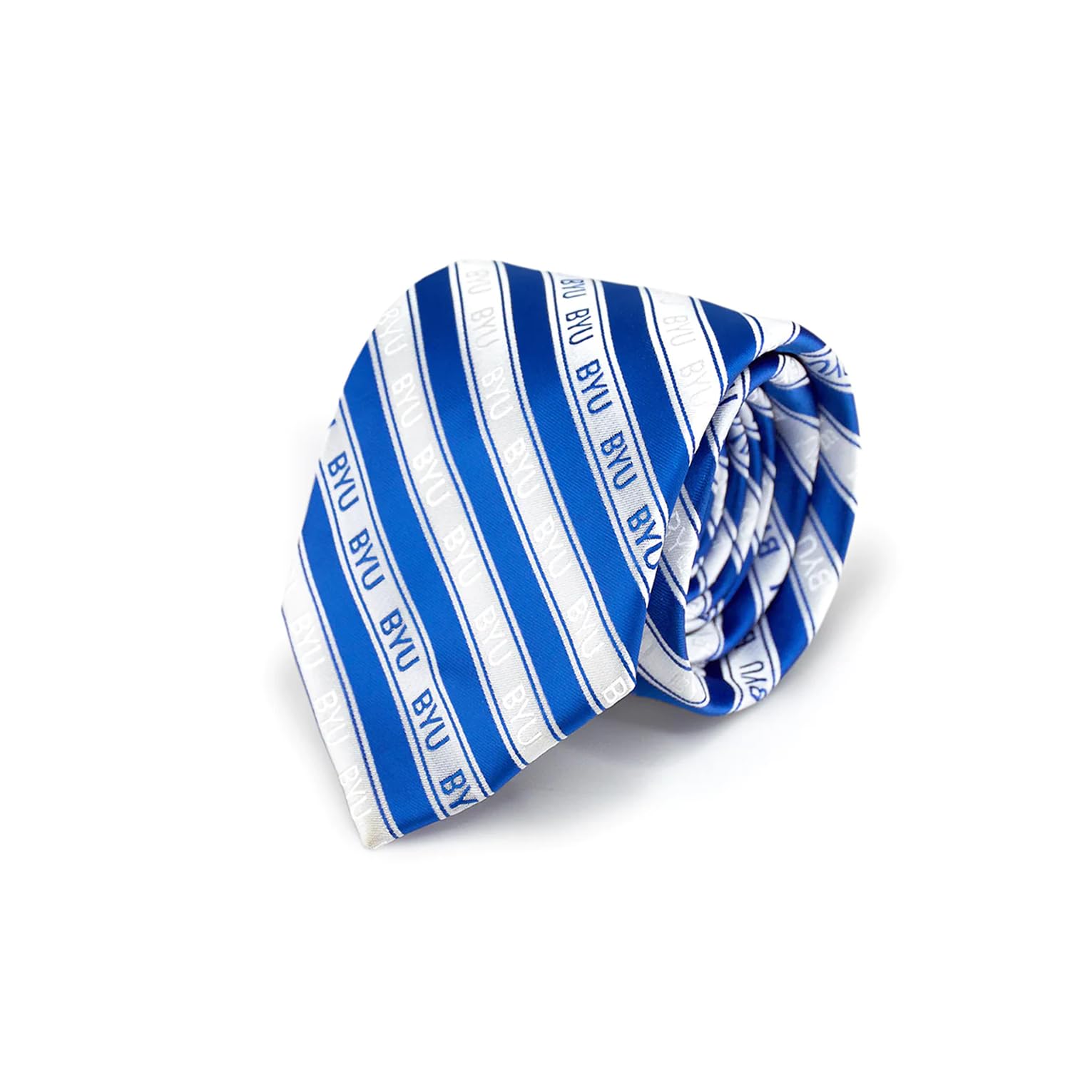 - Fan Frenzy BYU Microfiber Necktie (Men's), Blue and White