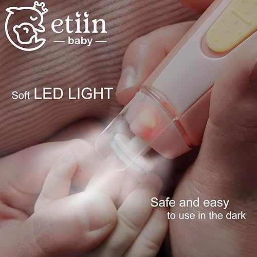Miniatura 4 de Cortador de uñas eléctrico para bebés, seguro y fácil, cortaúñas para bebés + pulidor de uñas, kits de aseo para recién nacidos o adultos, 7