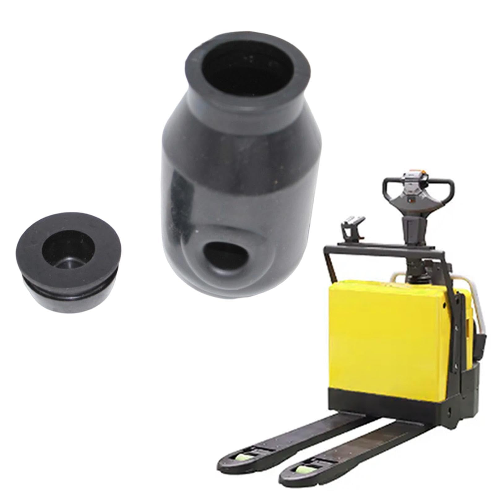 Perfeclan Coperchio Dell'olio12*8 Cm, Serbatoio Dell'olio 11 * 2 Cm, Parte del Cilindro Carrello in Materiale di Gomma Adatto Ai Carrelli Elevatori Manuali Forklift Yibat, 2 Pezzi
