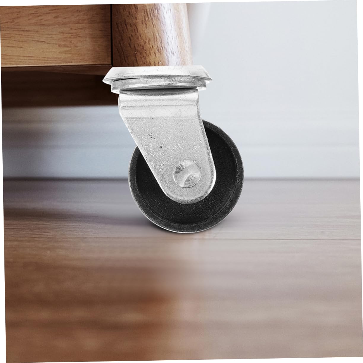 WOONEKY 2pcs Trolley Floor Jack Wheel Metal Garage Floor Jack Wheels Hydraulic Jack Casters Caster for Floor Jack