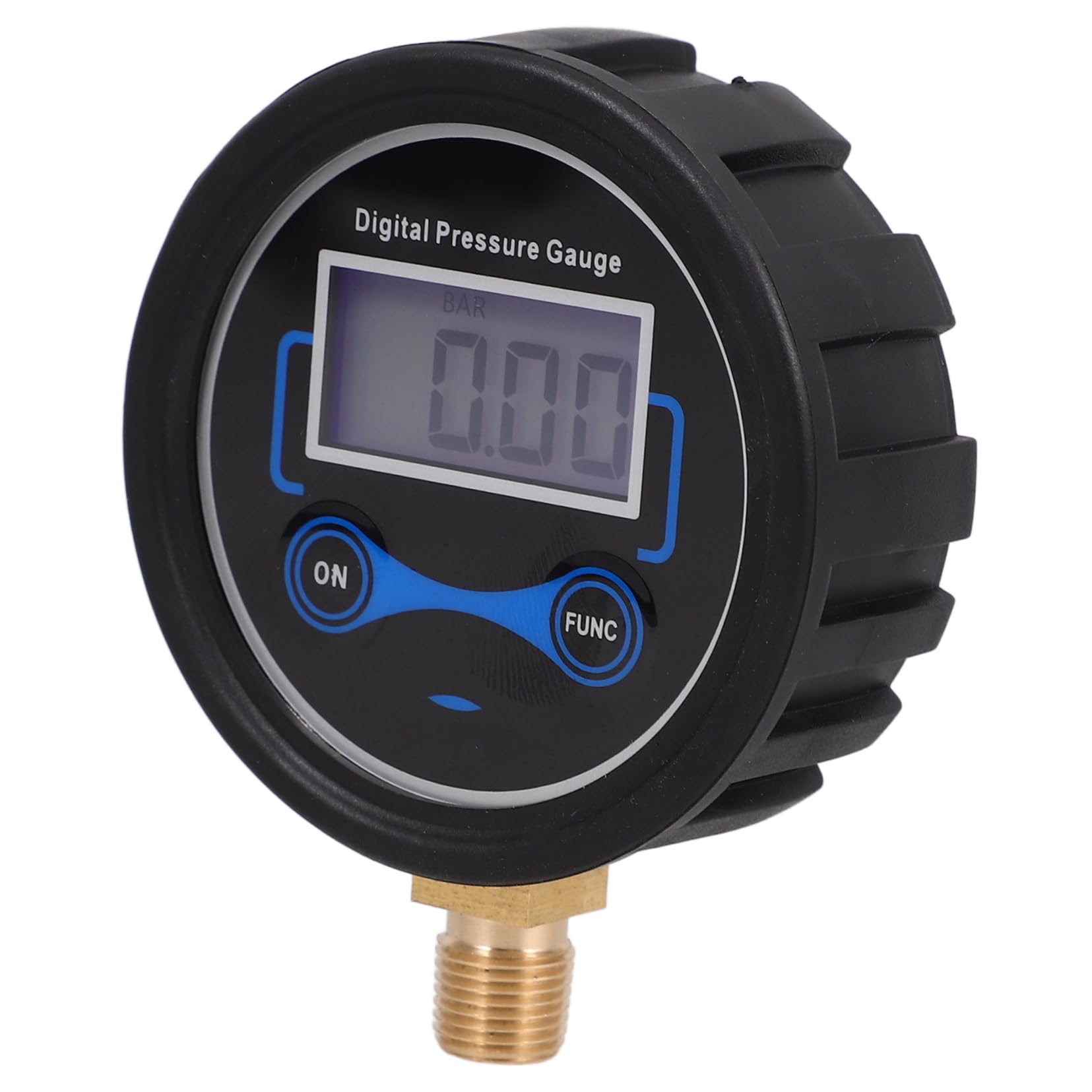 Cabilock 2 Piezas Manómetro De Pantalla Digital Auto Con Indicador Ensayador Manómetro De Presión De Neumáticos Herramienta Medidor De Presión De Aire De Neumáticos Negro El Plastico