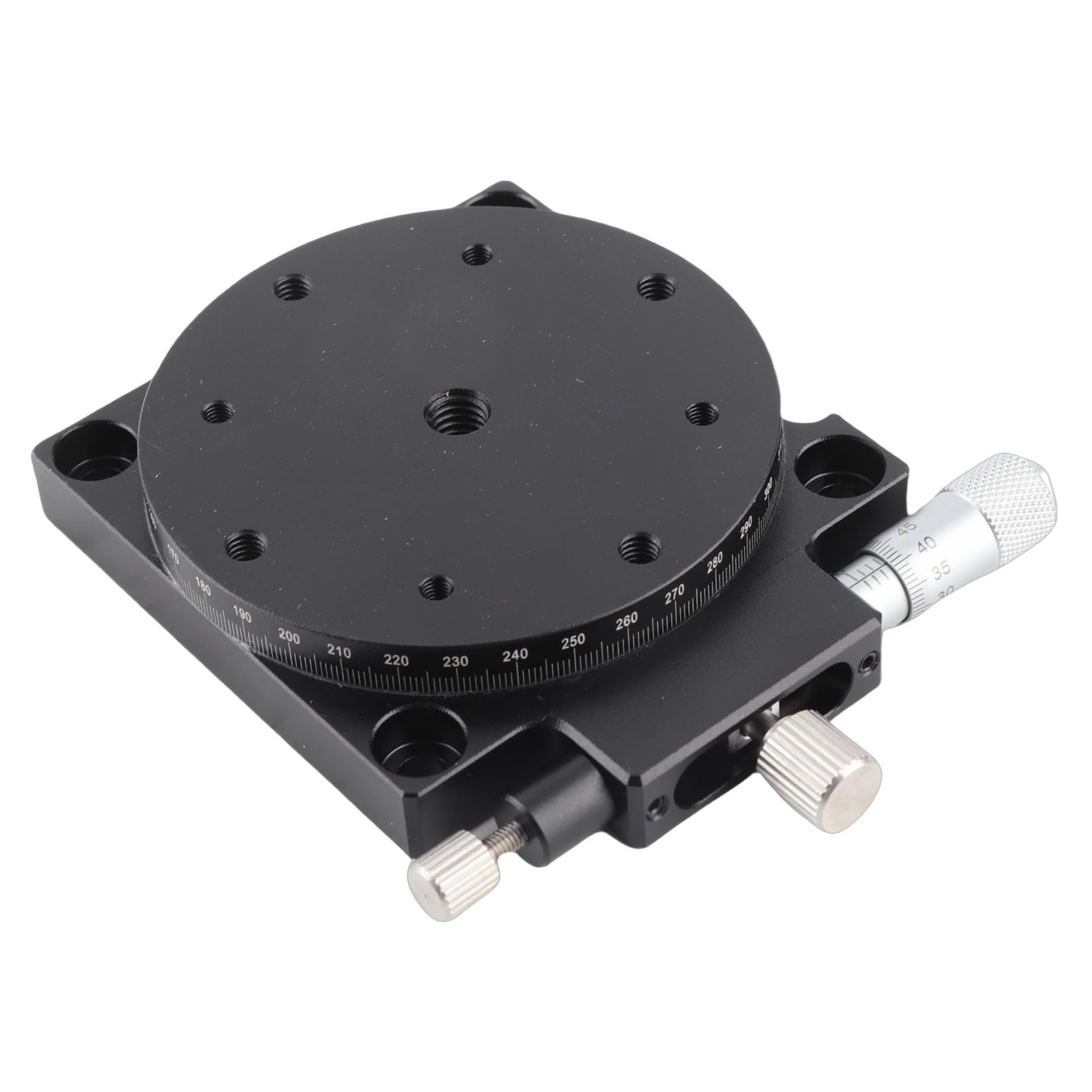 Yctze Manuelle Verschiebungsplattform, Manueller Trimmstations-Schiebetisch RS60 L, Rotierender Lineartisch mit R-Achsen, Optischer 60-mm-Schiebetisch, Ideal für Produktionsmaschinen