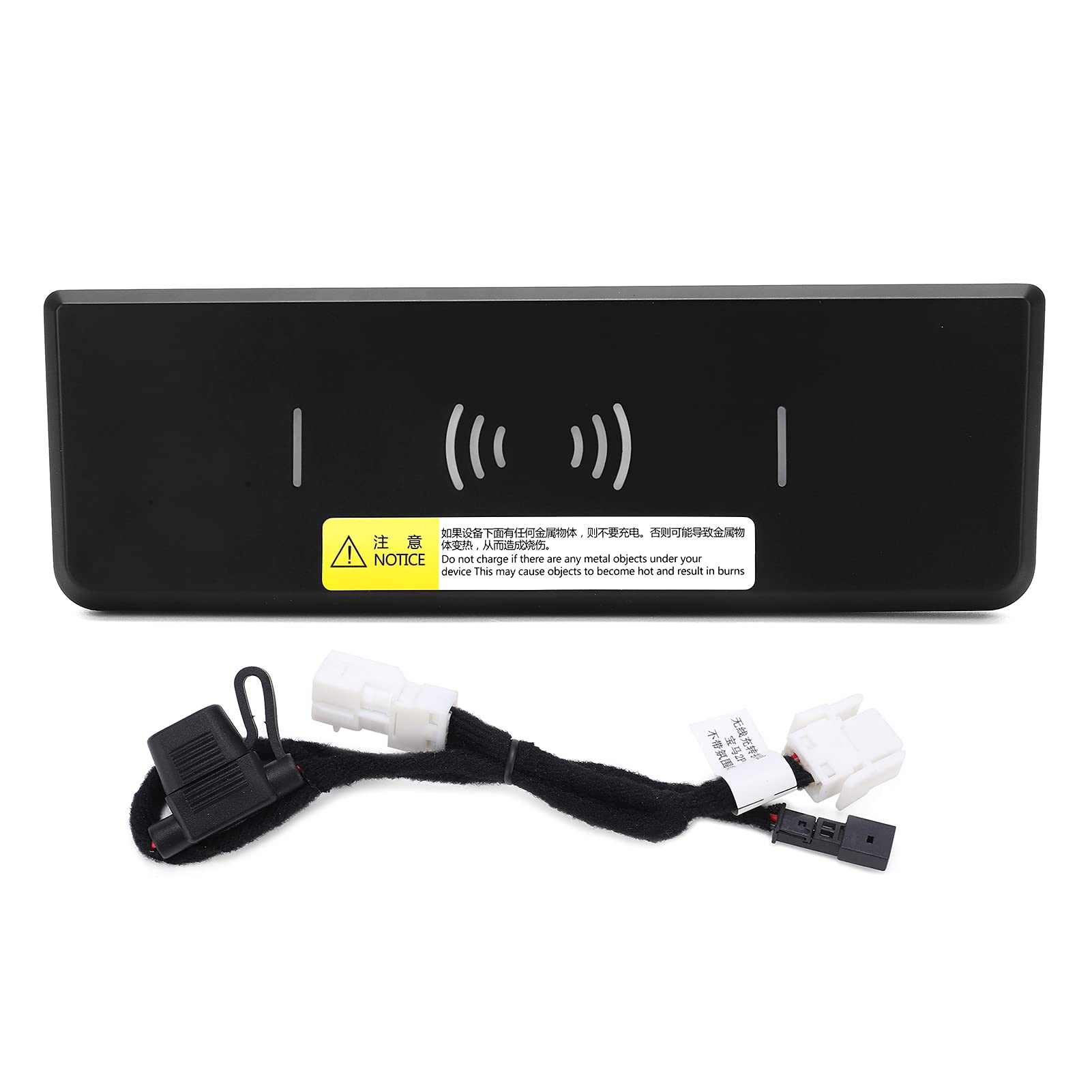 Caricabatterie Wireless per Auto, Caricabatteria Rapido Wireless per Auto 15 W Supporto per Telefono QC di Ricambio per Serie 3/4 Serie 2016-2019