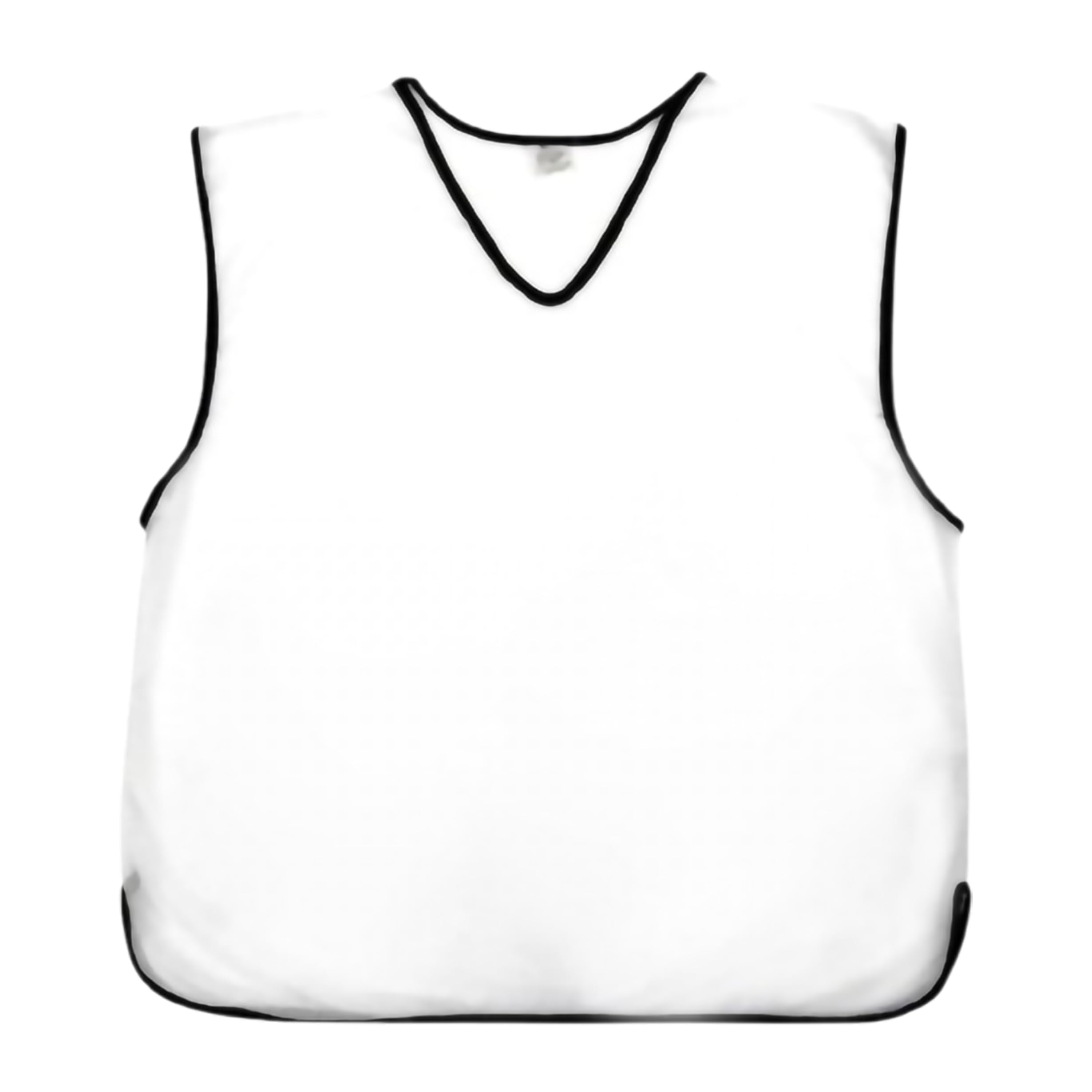 Sterling Sports 5 X Training Bibs Sports Mesh Football Bibs Adult (Pack of 5) - Quick Dry Football Training Equipment For Soccer, Rugby, Basketball & Cricket Bibs (White, Junior)