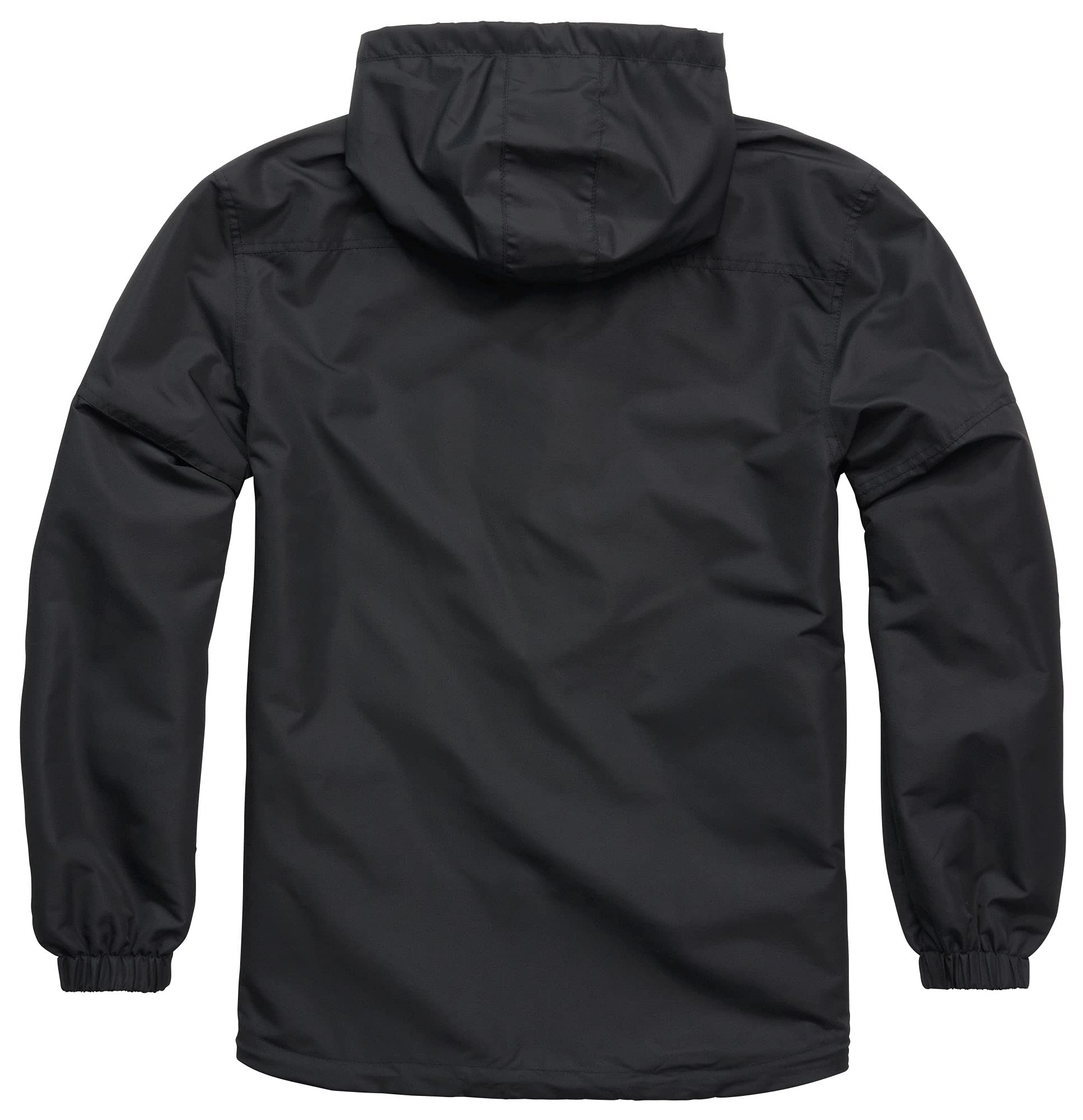 Brandit Summer Windbreaker kurtka przeciwdeszczowa, kurtka treningowa, rozmiary od S do 5XL, Zamek b?yskawiczny z przodu, czarny, 4XL