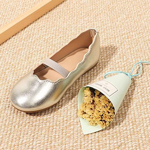 Espadrille Girls Children Shoes Leather Single Shoes Simple Elastic Belt Children Dance Shoes Flat Shoes Big Kid Sneaker2