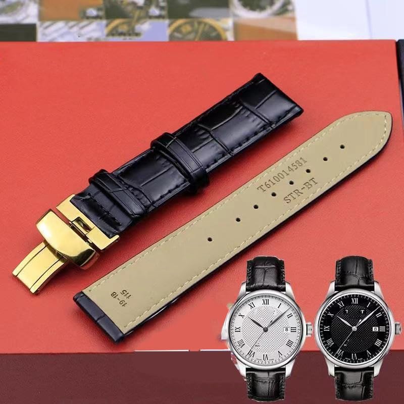 Bracelet de montre en cuir pour Tissot Le Locle 1853 T41; bracelet de montre pour Tissot Gentleman T063
