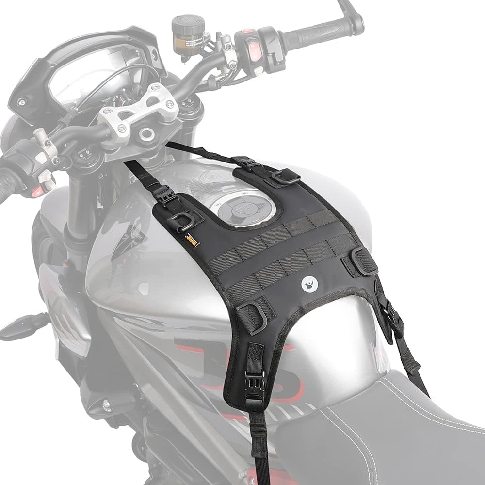 TAYGUM Motorcycle Tank Bag, Bumper Bag Universal Saddle Bag Mounting Base