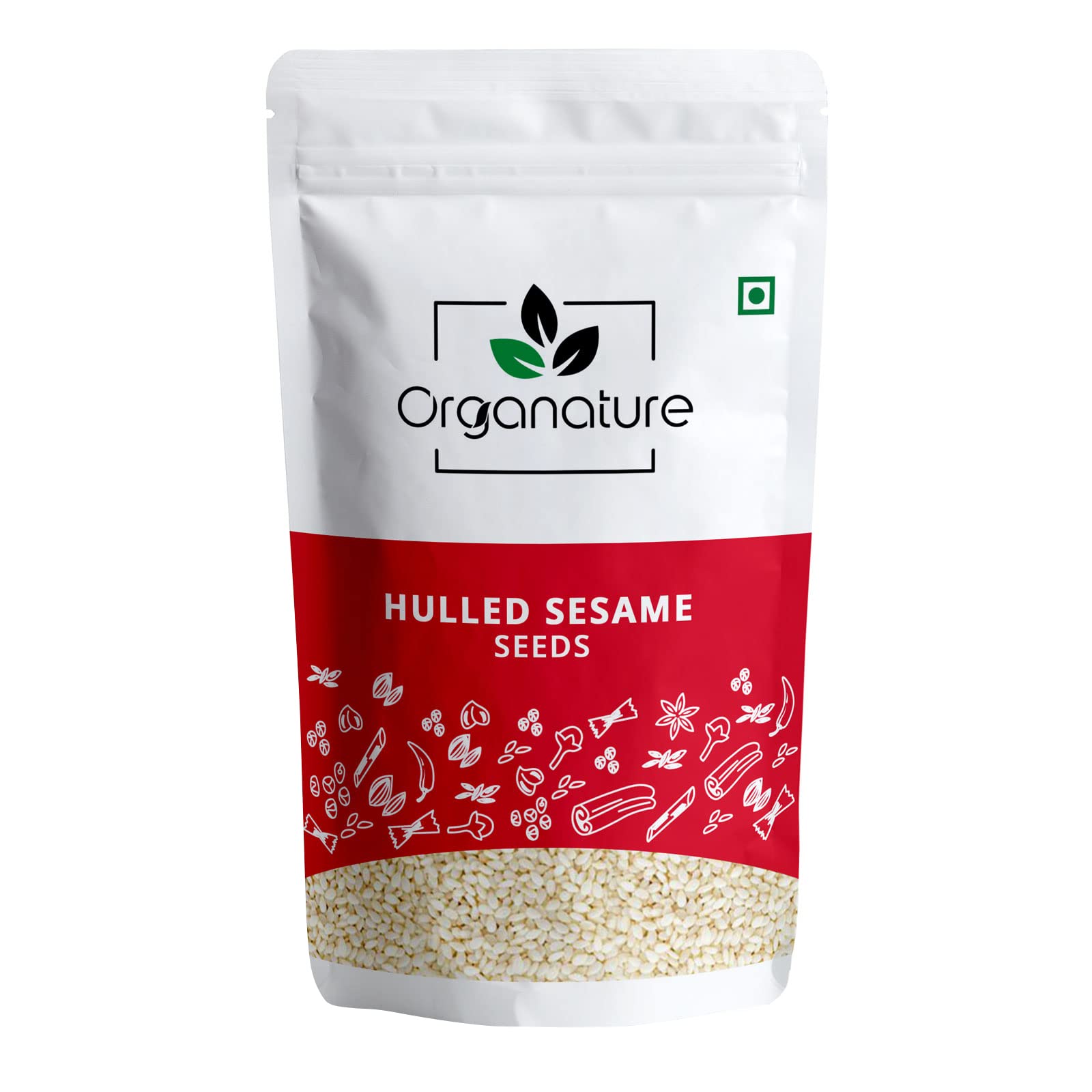 Organature Fresh & Natural Hulled White Sesame Seeds | White Til | Tal | Whole Indian Spices - Pack of (400 Grams) (B095H3S1TC) Amazon Price History, Amazon Price Tracker