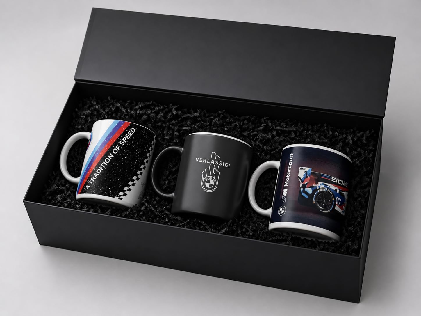 BMW Coffret cadeau exclusif 3 pièces M tasse à café Motorsport