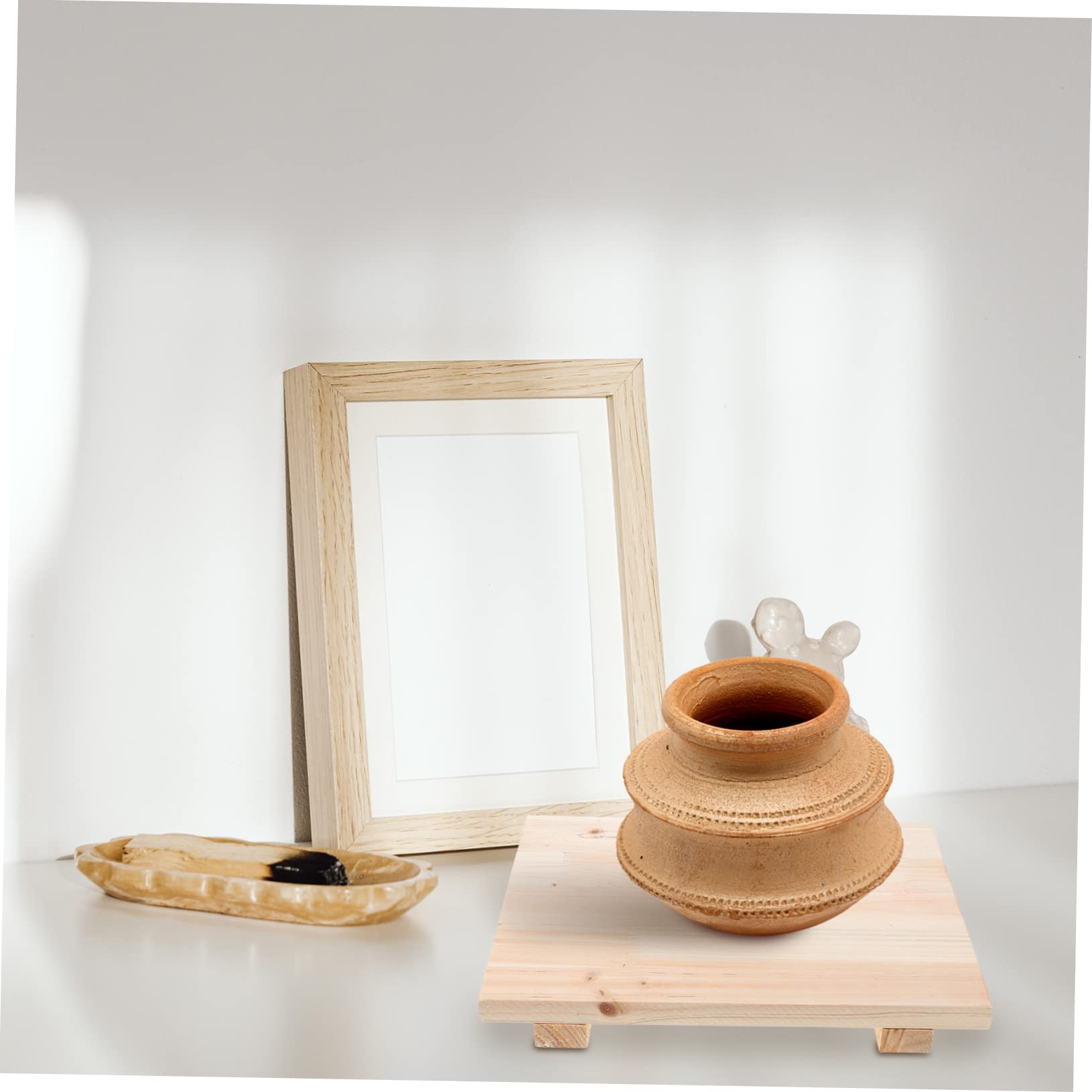 SHINEOFI Tablero de Arcilla de Madera para Esculturas Base para Secado de Artesanías de Arcilla Soporte Estable para DIY y Modelado para Escultura Diseño Práctico