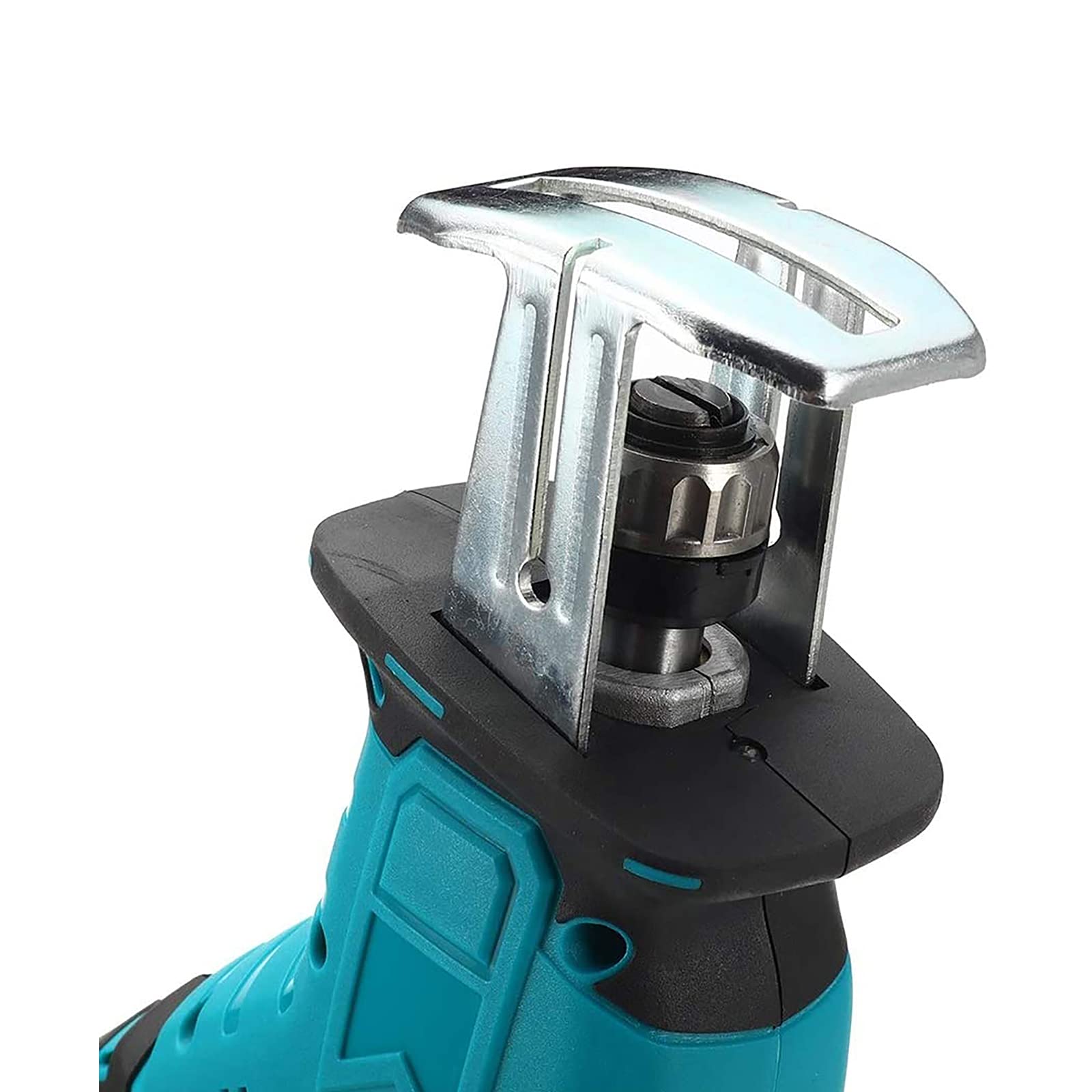 Sierra recíproca, sierra recíproca inalámbrica de 18 v Sierra recíproca portátil con 4 hojas de sierra Sierra recíproca eléctrica de una mano 0-4000 rpm para corte de metal/madera/pvc tubería