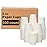 RACETOP 8 oz 500 Pack Disposable Paper Coffee Cups, Disposable Paper Cups, Hot Coffee Cups for Office, Party, Home