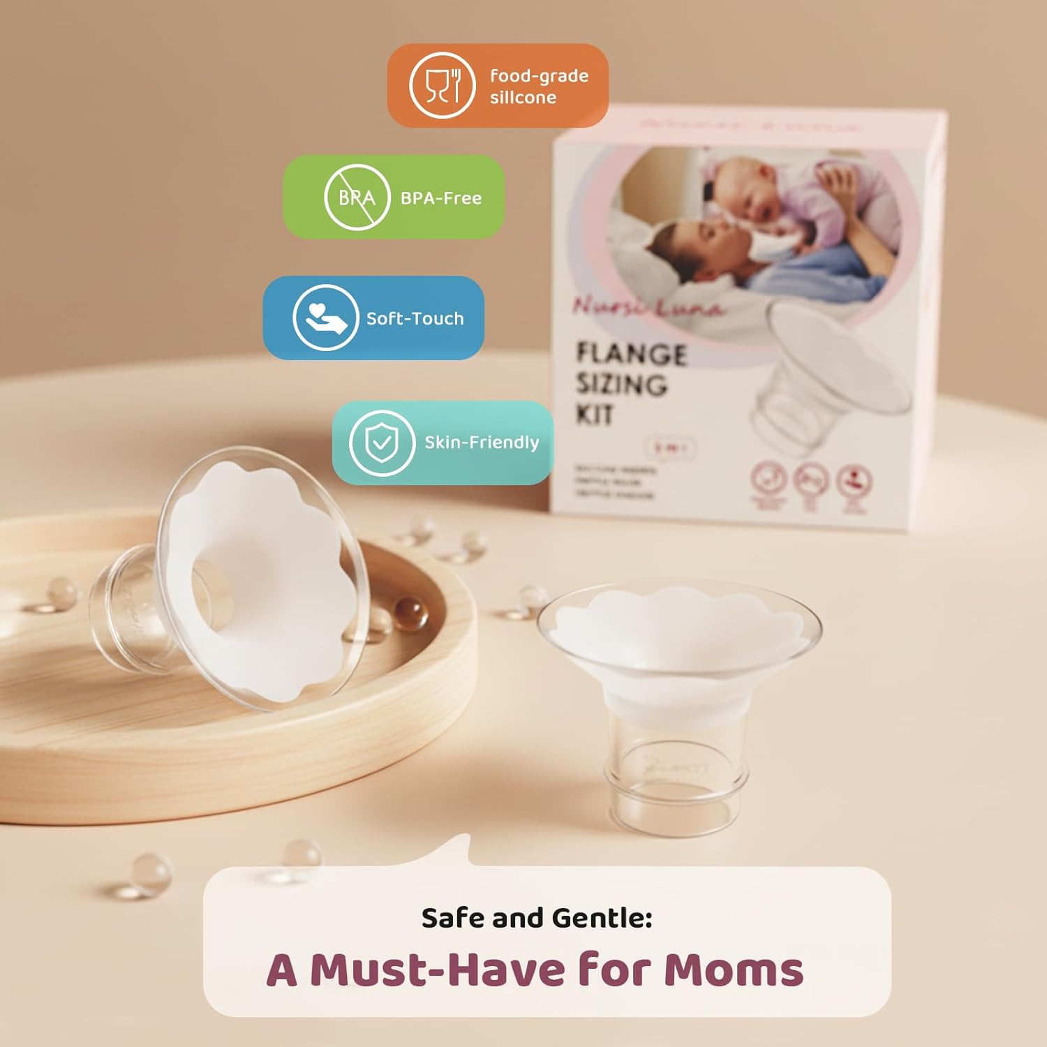 Flange Sizing Kit 150 Count with Baby Bottle Washers