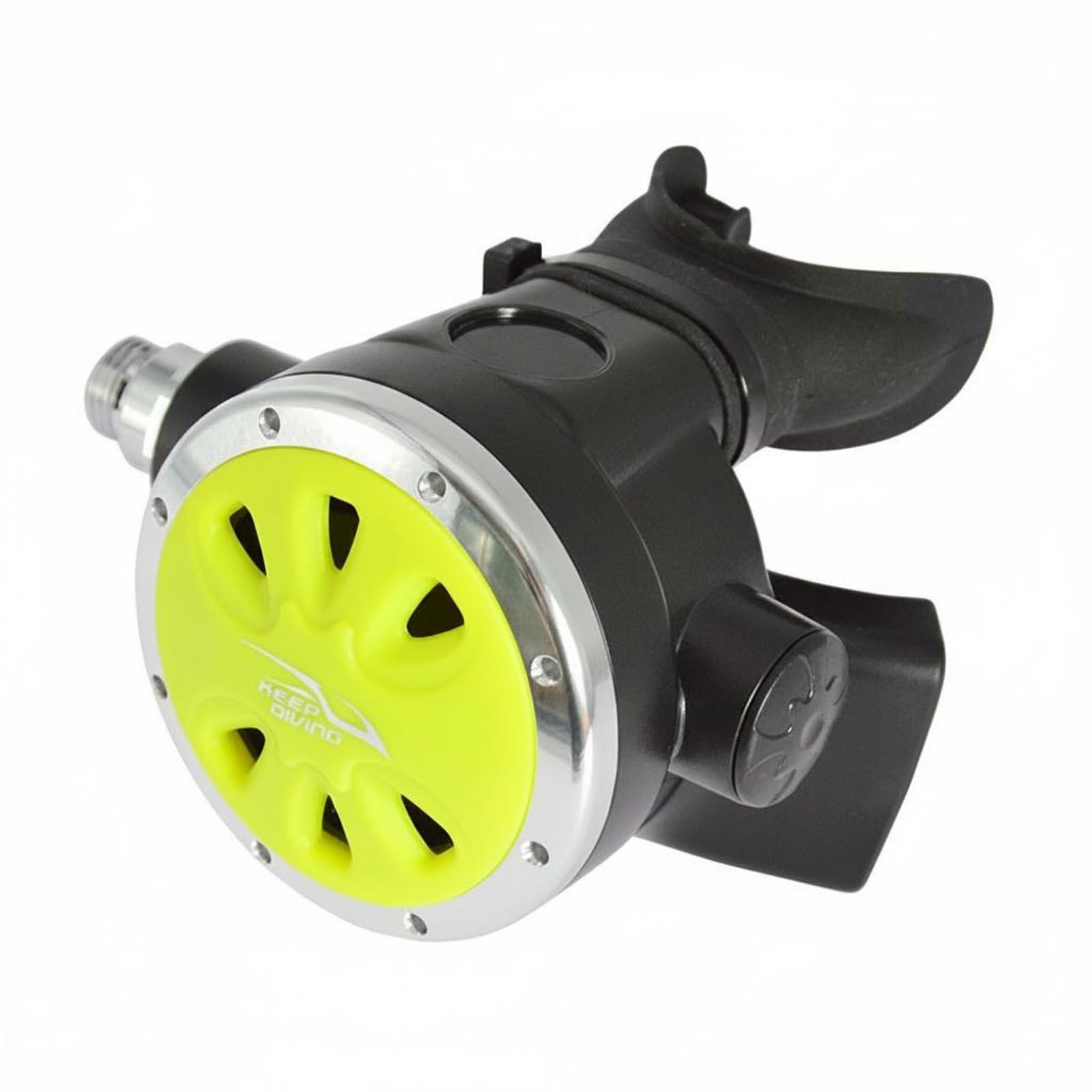 Ojiva® Steady Breathing Flow Non-Adjustable Second Stage Sturdy Build Non Adjustable Diving Regulator Comfortable Fit Second Stage Regulator, Yellow-image-6