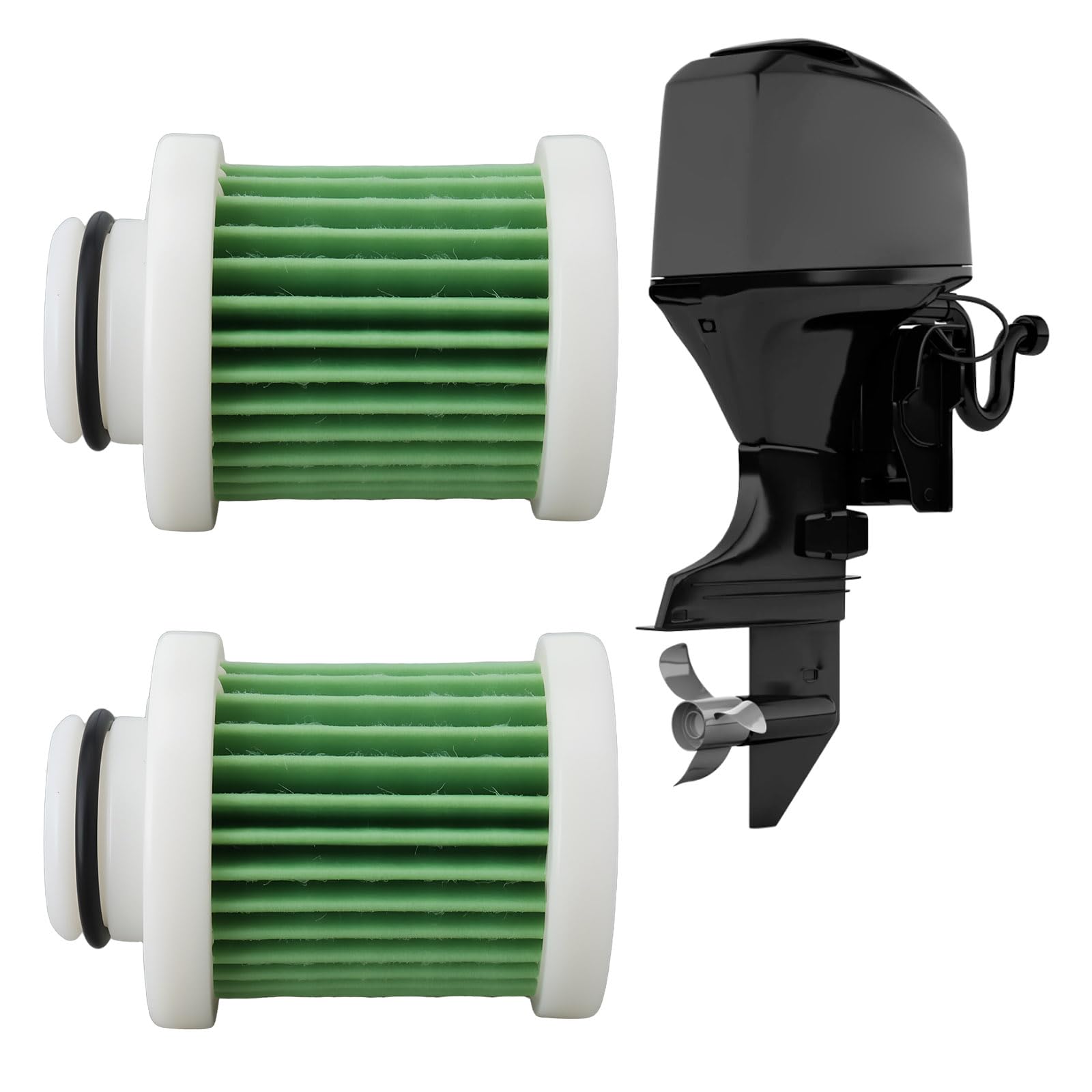 SG Store Filtro Carburante Esterno Marino 4 Pezzi 6D8-WS24A-00 Compatibile con Yamaha F40A F50 T50 F60 T60 F70 F90 F115
