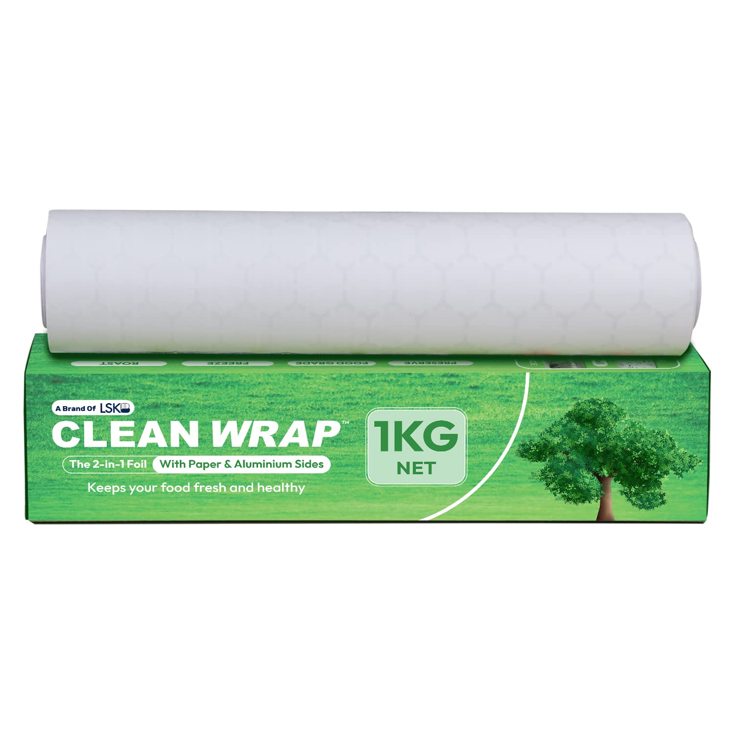 CLEAN WRAP 2-in-1 Aluminium & Paper Foil, Keeps Food Fresh, Perfect for Food Wrapping, Packing, Storing and Serving (200 Grams) (B0C2Z9FKYZ) Amazon Price History, Amazon Price Tracker