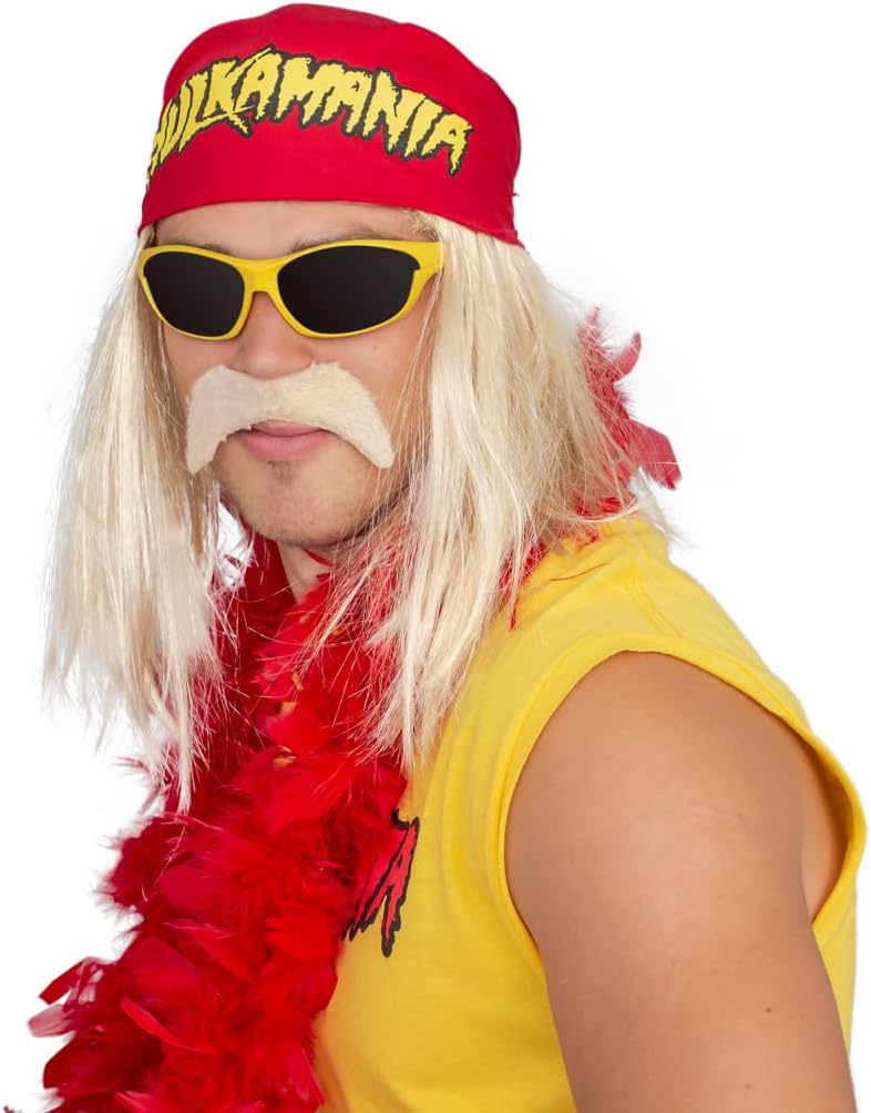 Hogan Wrestler Deluxe Complete Set Adult Halloween Costume Cosplay - Image 5