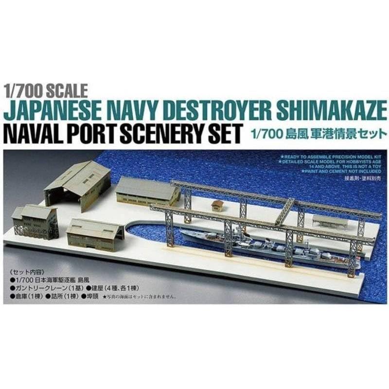 Tamiya Modellbau japanisches Schiff, Navy, Destroyer, Shimakaze Naval Port Scenery Set