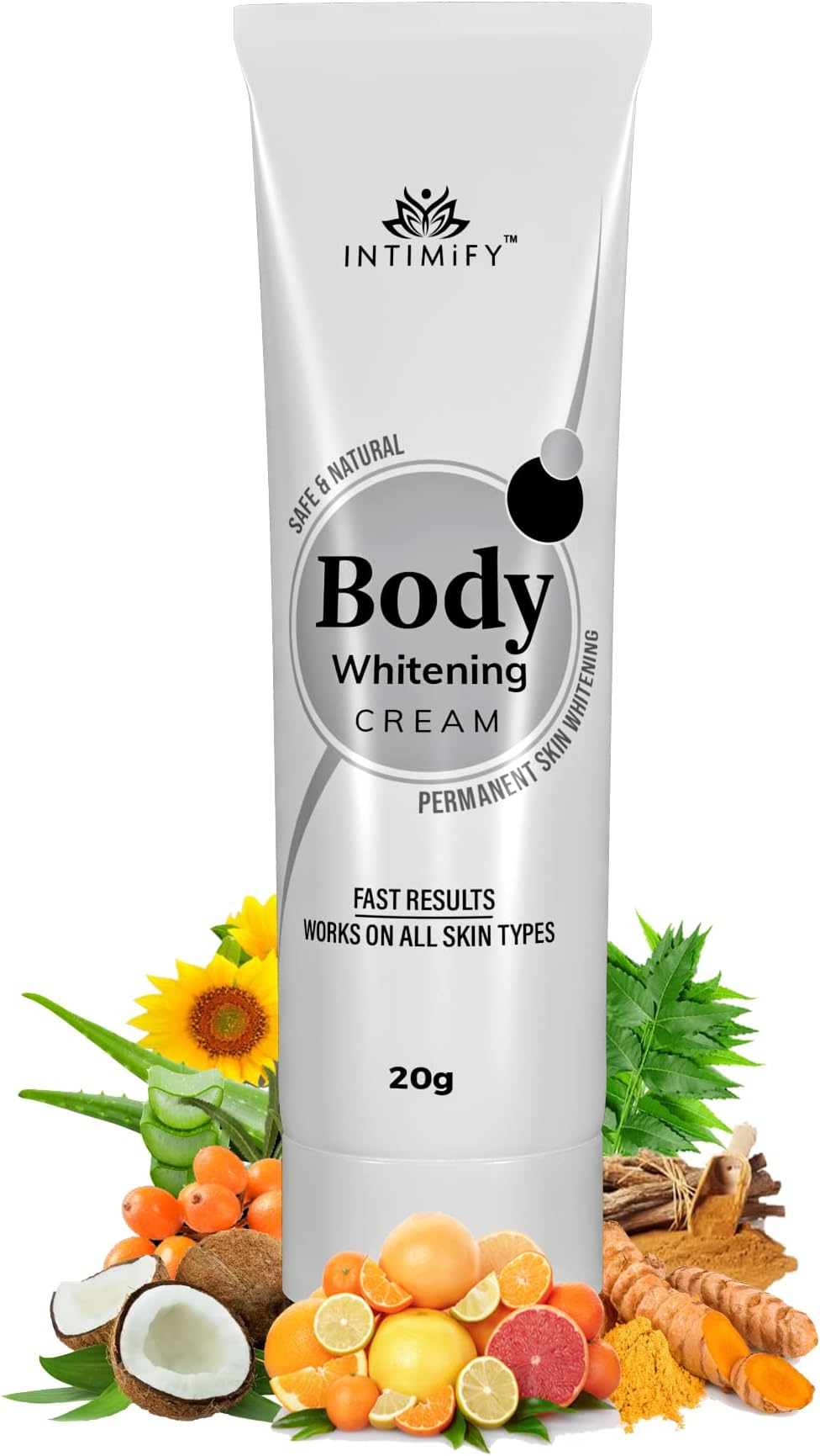 INTIMIFY Body Lotion Skin Whitening Cream for Women, Body gora hone ka cream With Kojic Acid, Glutathione 20g