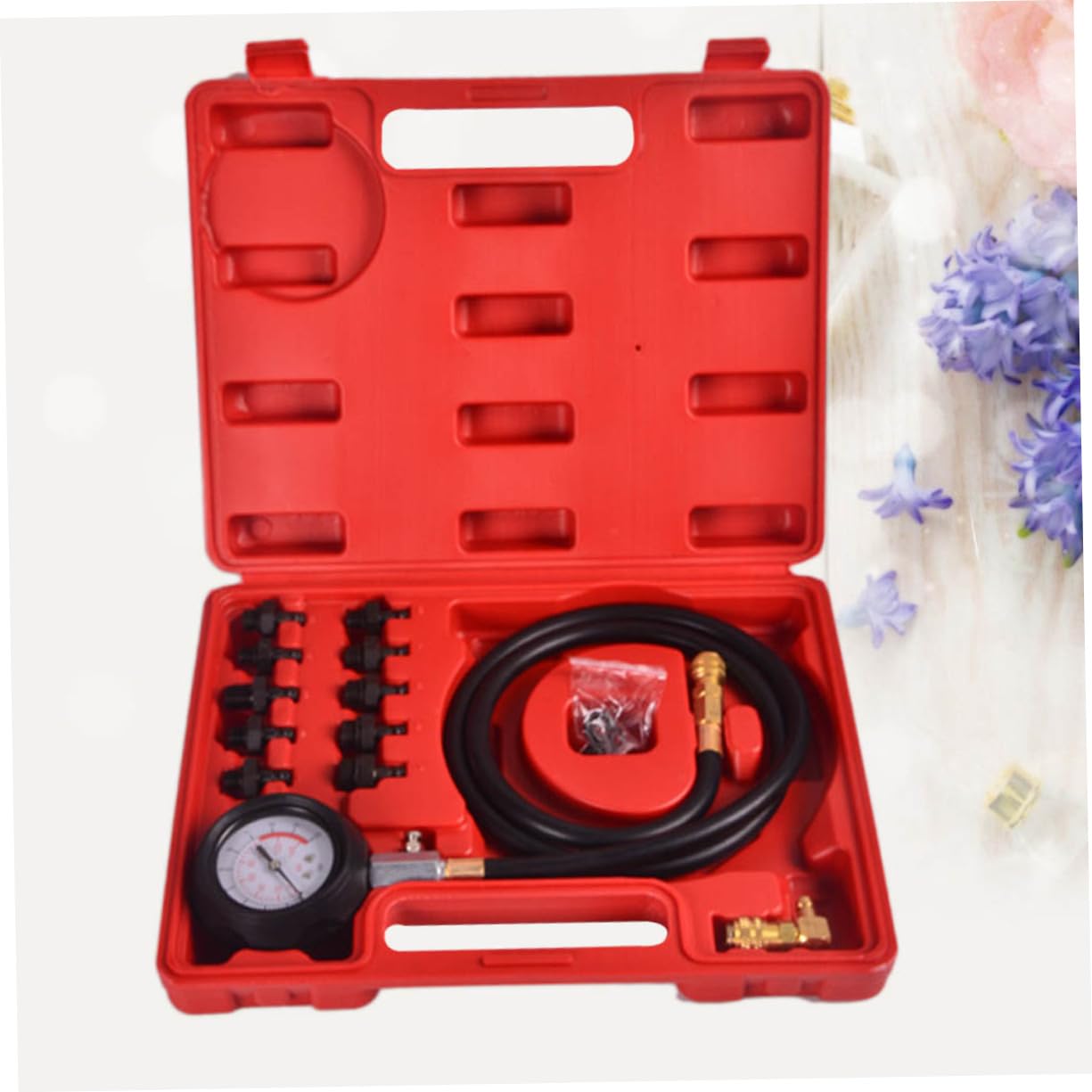 Manómetro Aceite Motor Kit Comprobación Adaptador Grados Manguera Accesorios para
