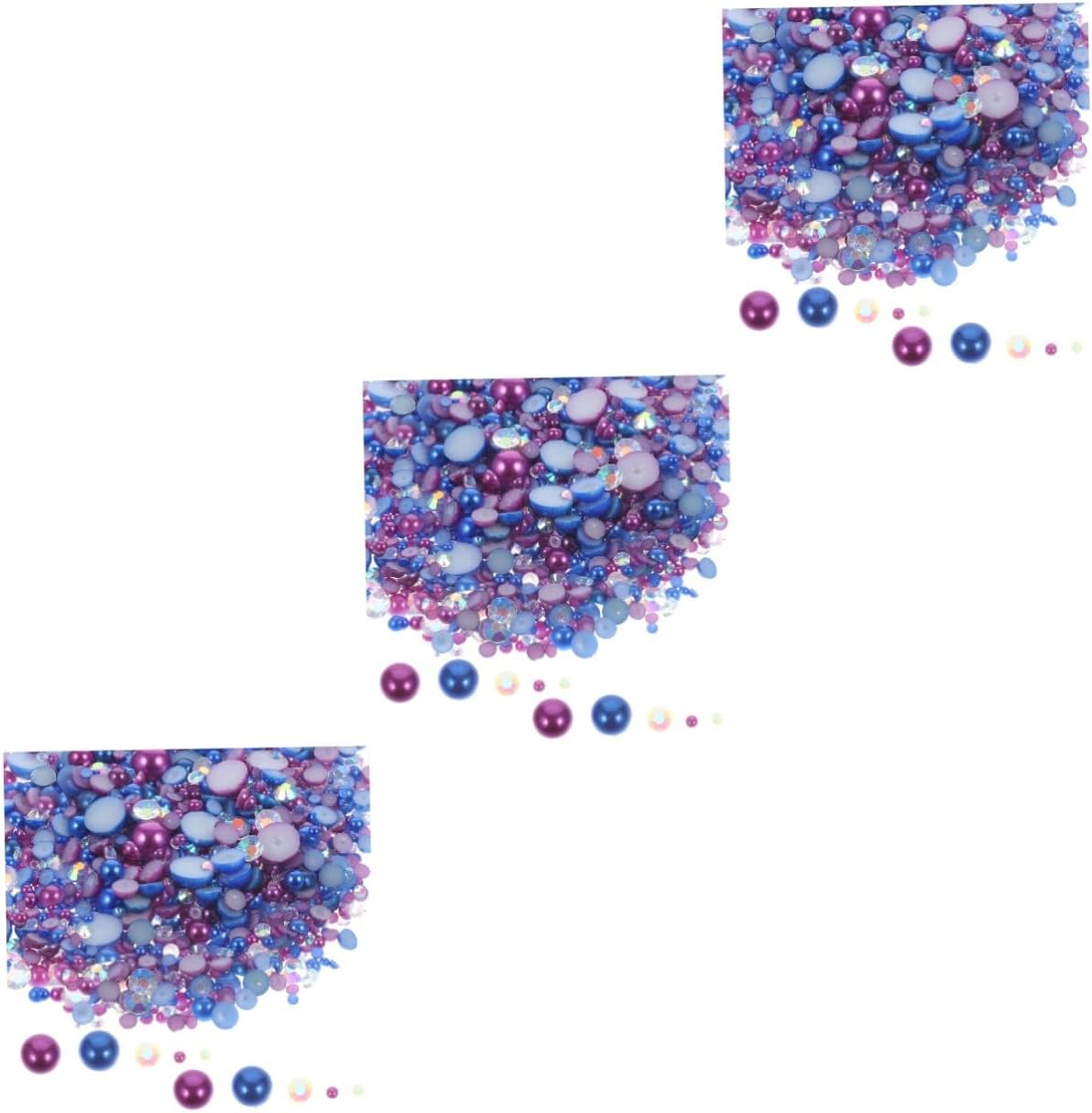 NOLITOY 3pcs Nail Charm Decor Flat Nail Charms Decorative Decors Multi-Function Adornments Delicate Art Manicure Supplies