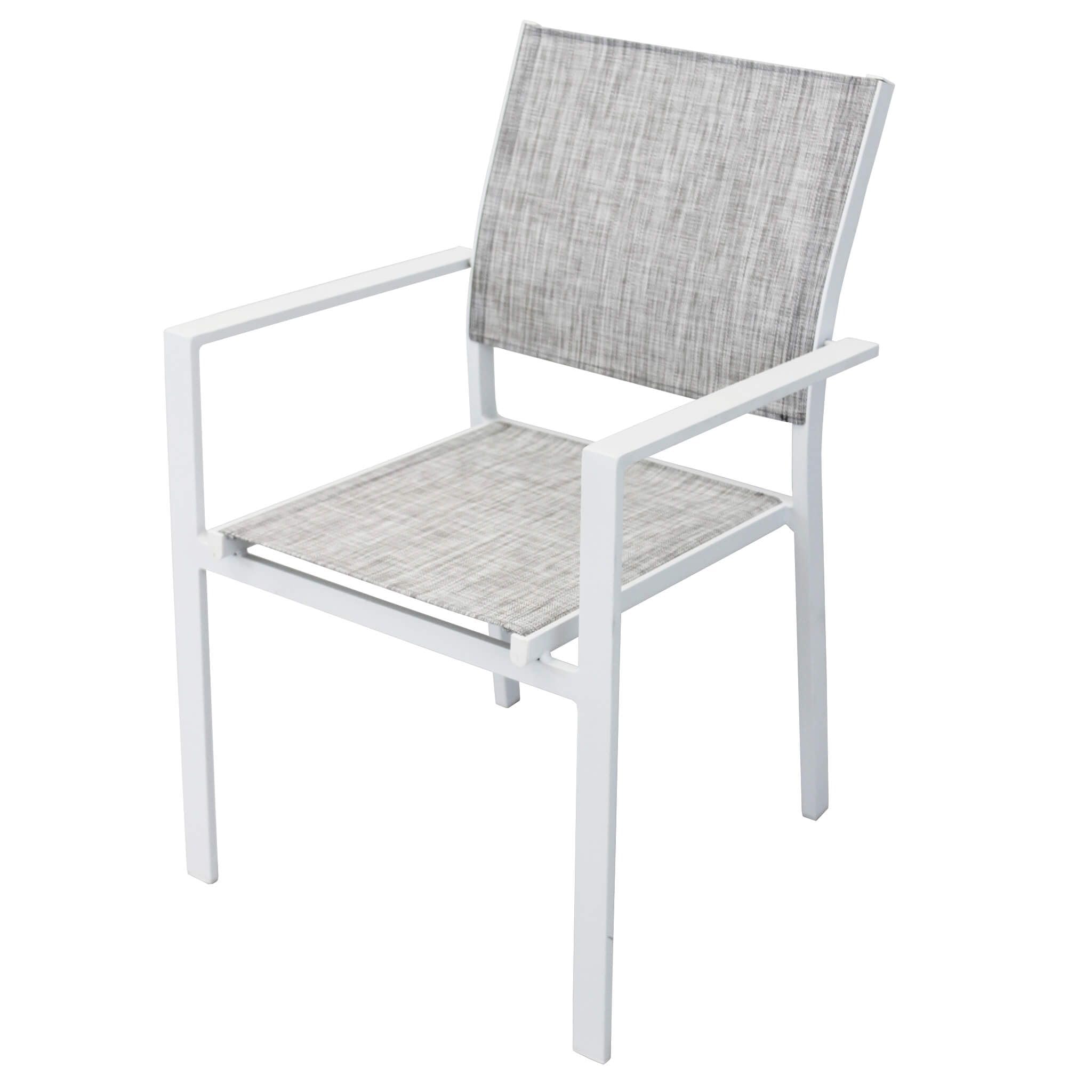MilaniHome.it - Set Tavolo Giardino Rettangolare Allungabile 200/300x100 con 10 Poltrone in Alluminio Bianco da Esterno Giardinodi coloreBianco