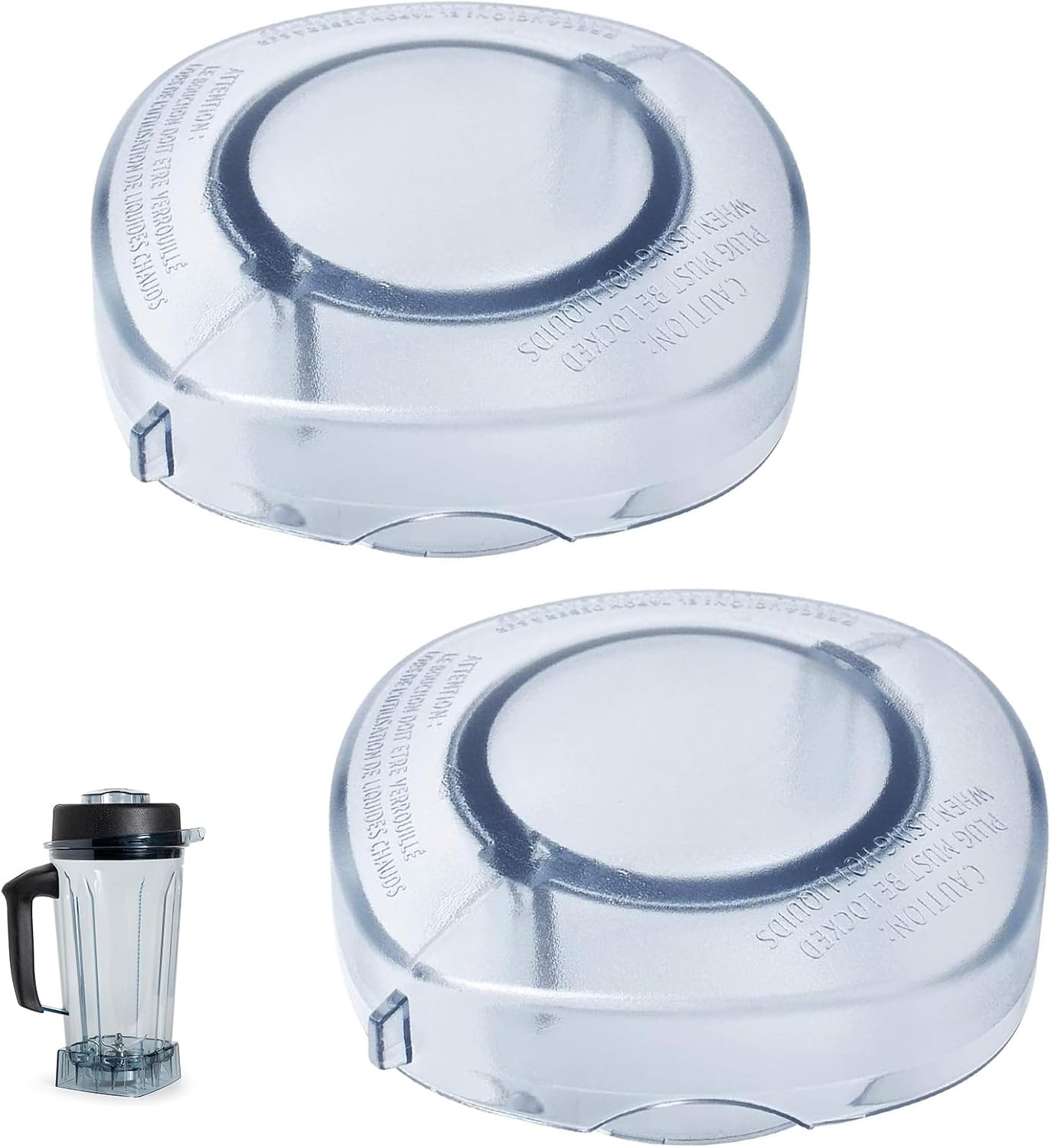 Lid Plug Replacement for Mixer 64 oz Container Blender Accessories fits Drink Machine 2 Speed and Xl High Profile 64 oz Container，2Pack