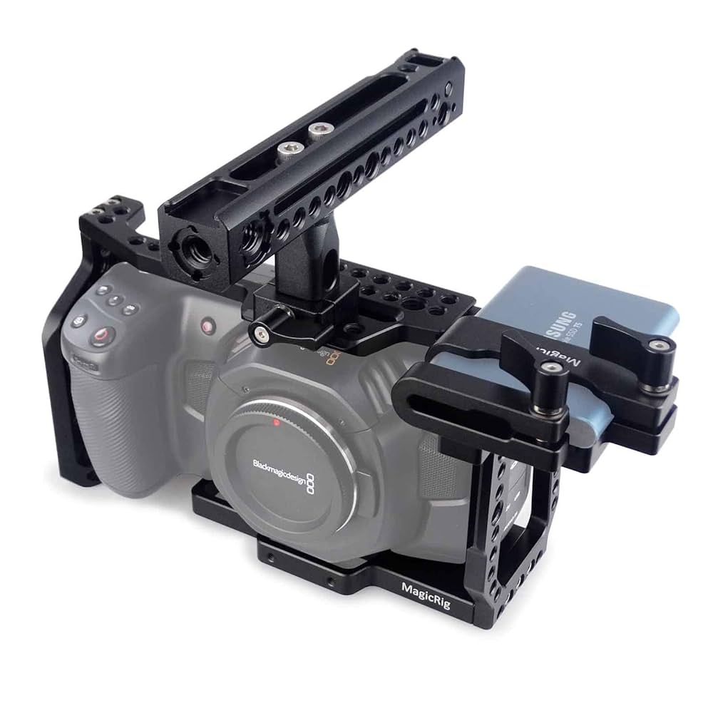 Blackmagic BMPCC4K リグ付き BMPCC4K Cinema Rig & Camera Bag - BlackMagic Pocket Cinema