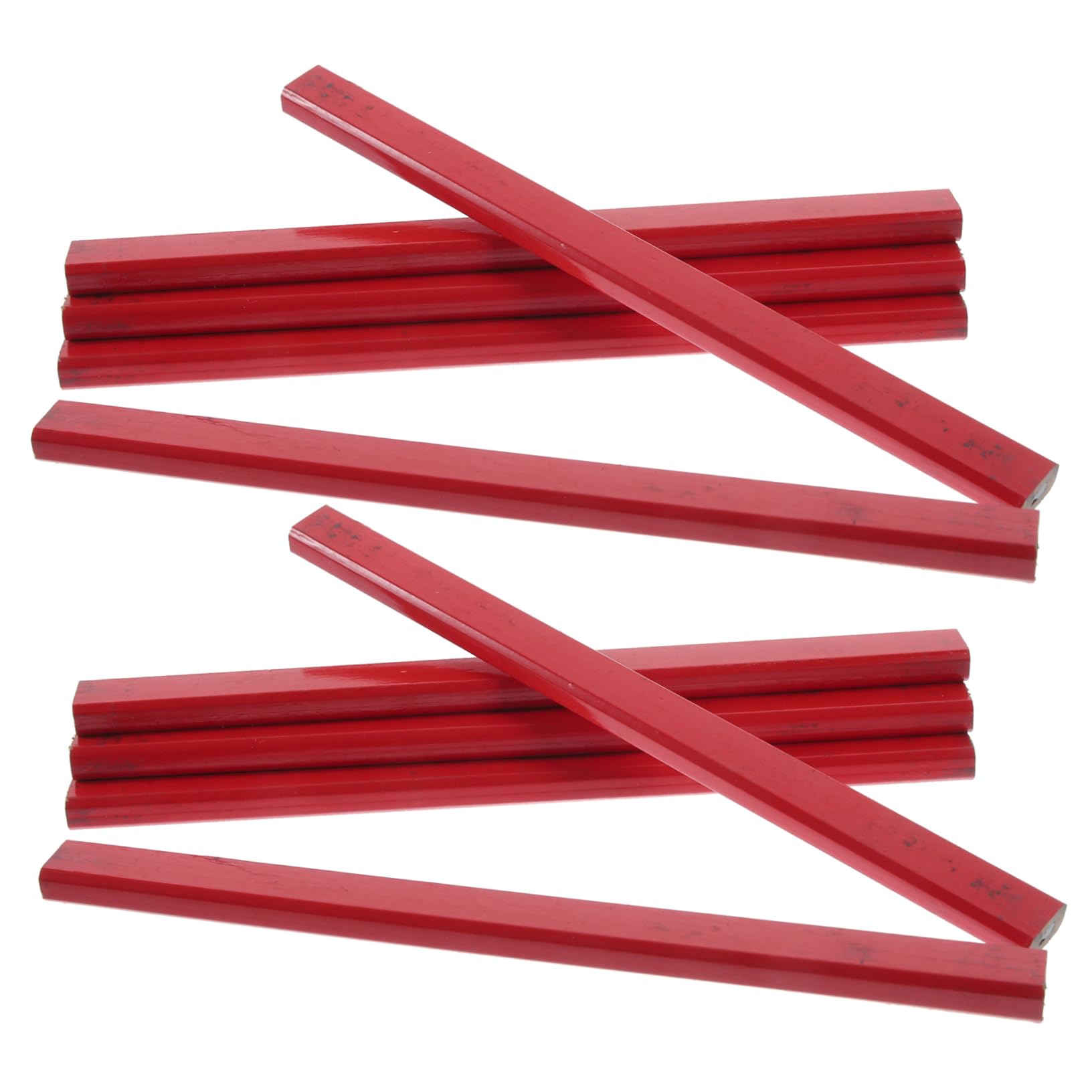 Tofficu 5 Ensembles Crayon Constructeurs En Gros Esquisse Travail Du Bois Crayons D'encadrement Des Crayons Crayon De Construction En Bois Rouge 20 Pièces * 5
