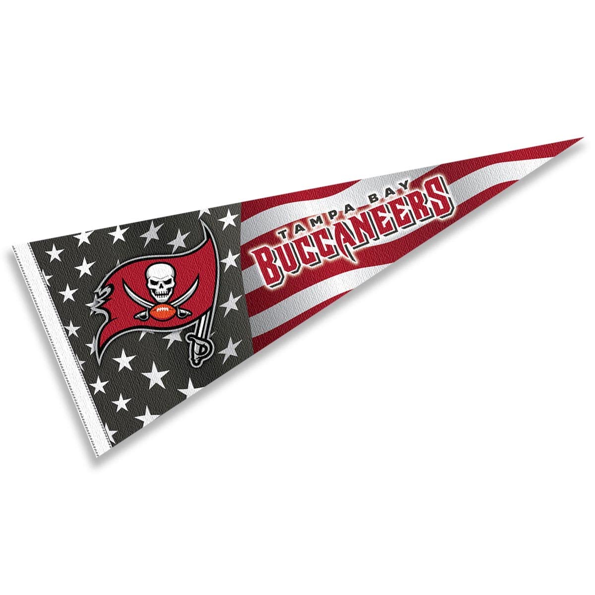 WinCraft Tampa Bay Buccaneers Nation USA Americana Stars and Stripes Pennant Banner Flag