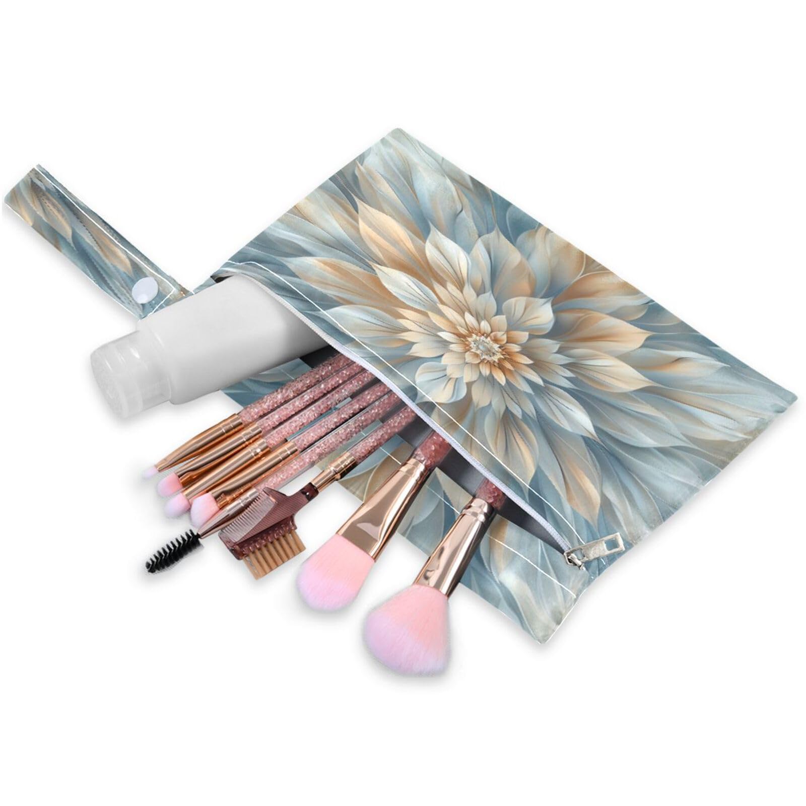 ATTX Mandala Flower Wet Dry Bags 2-Pack - Reusable Cloth Diaper Storage for Travel, Beach & Gym | Multi-Use Waterproof Bags for Swimsuits, Baby Clothes, Sports Gear#403