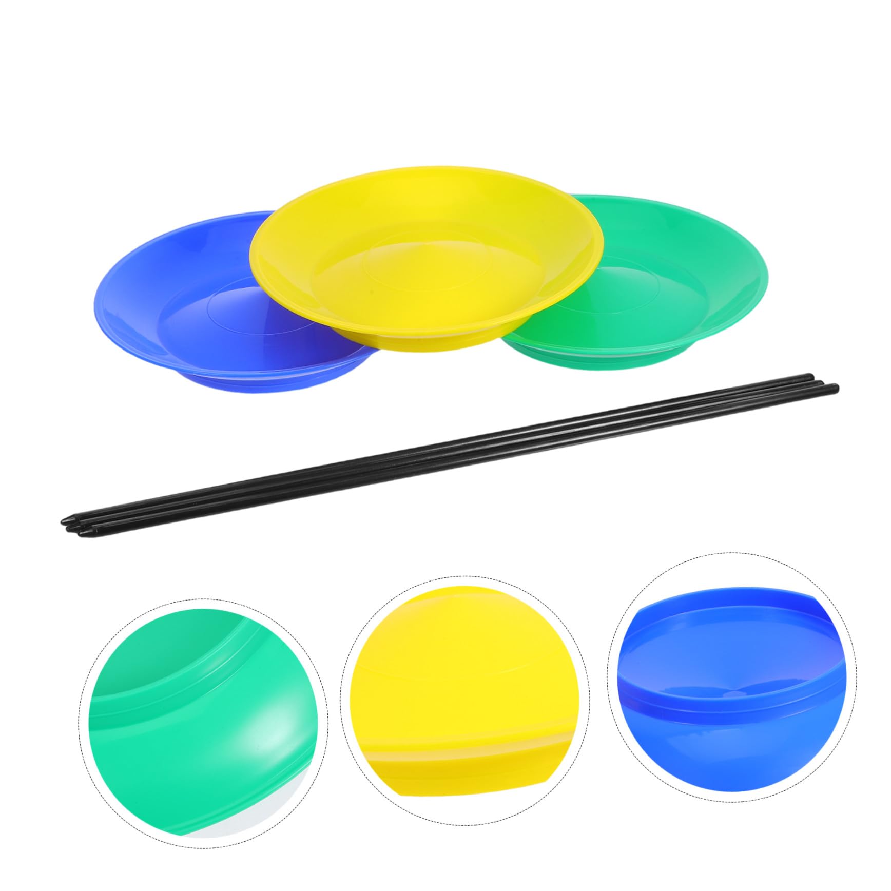 ORFOFE 3 Set Di Giradischi Per Accessori Per Spettacoli Circensi Kit Di Piastre Rotanti Trucchi Da Accessori Per Maghi Da Clown In Plastica