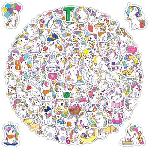 Autocollants Licorne EIHI 100 pièces Cover