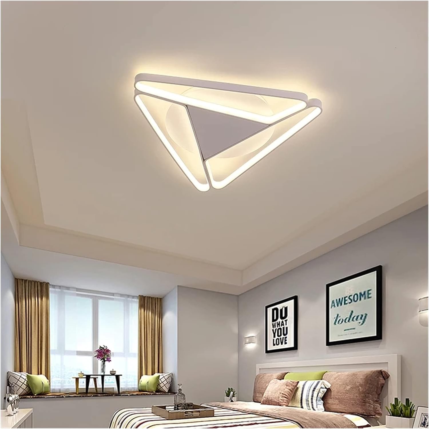 LED Chandeliers Modern LED Ceiling Lights Compatible with Bedroom Living Room Lustre De Home LED Ceiling Lamp Lighting