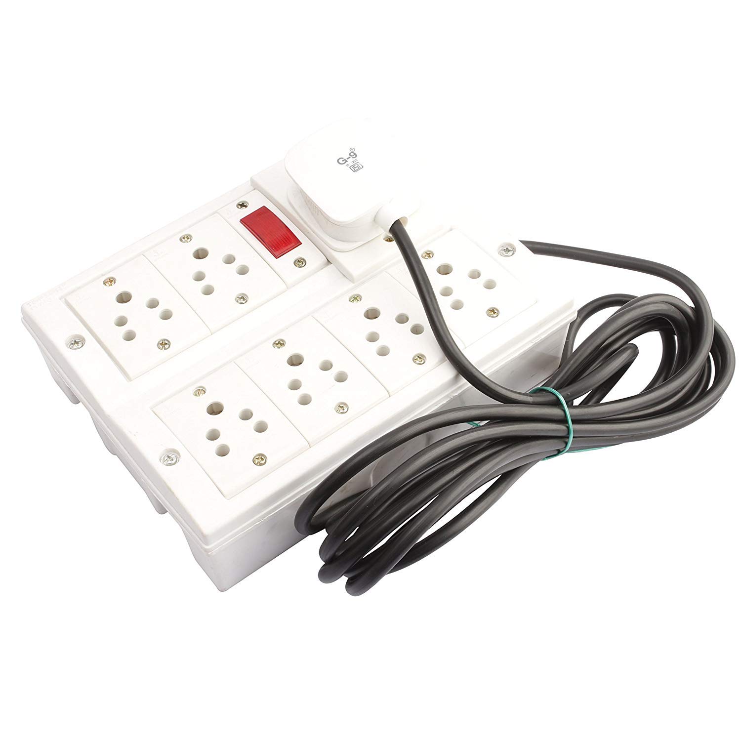 Mr.BAHUL Power Strip Extension Multi Outlet Board Fitted with 7 Anchor Sockets(5 Amp) with 4 Metre Chord with 15 Amp Plug-image-35