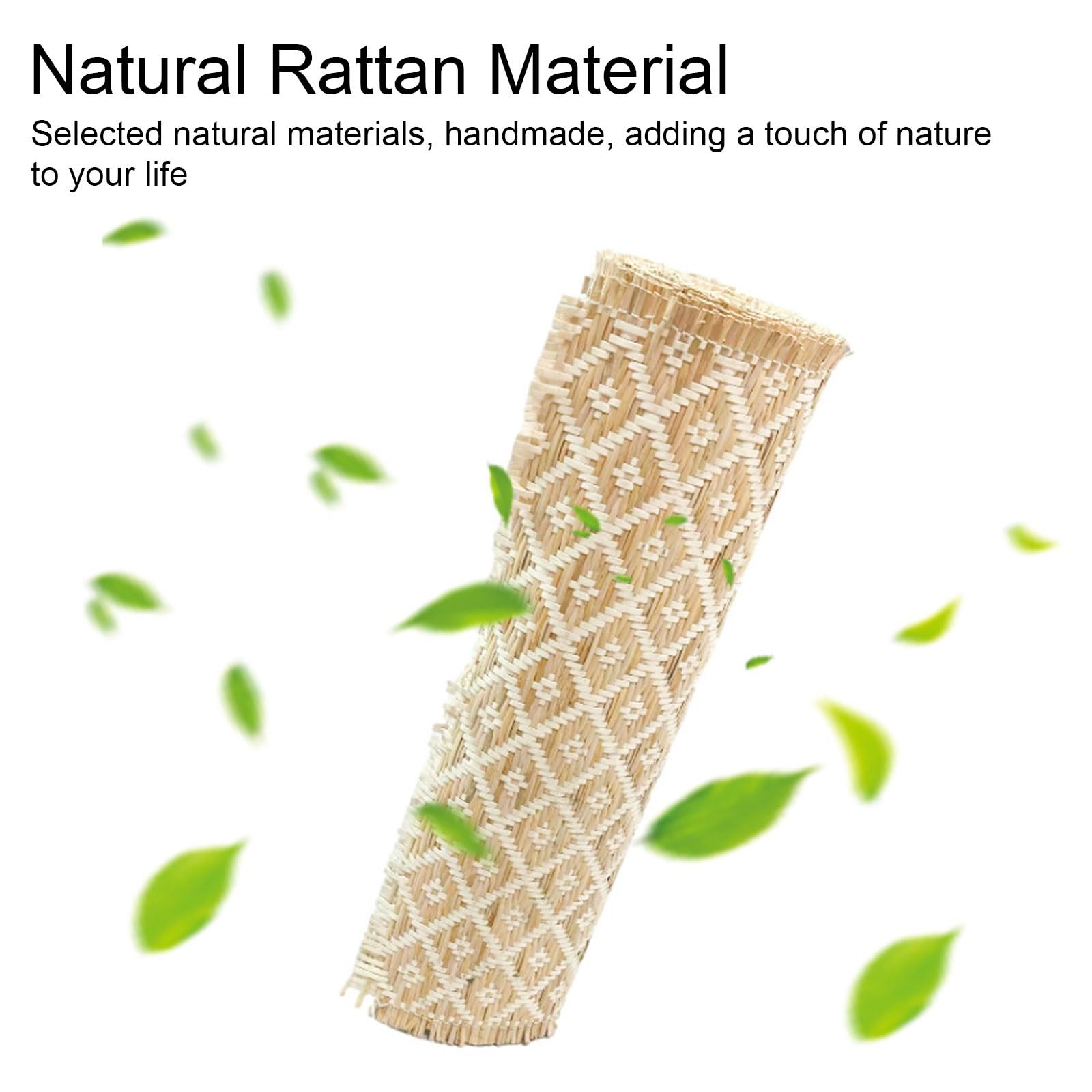 Naturalna rattanowa rolka parciana, wiele rozmiarów, 15,7/19,7/23,6 cala, całkowicie naturalny materiał trzciny cukrowej do naprawy mebli, rękodzieła DIY i wystroju domu, wszechstronna tkana siatka do