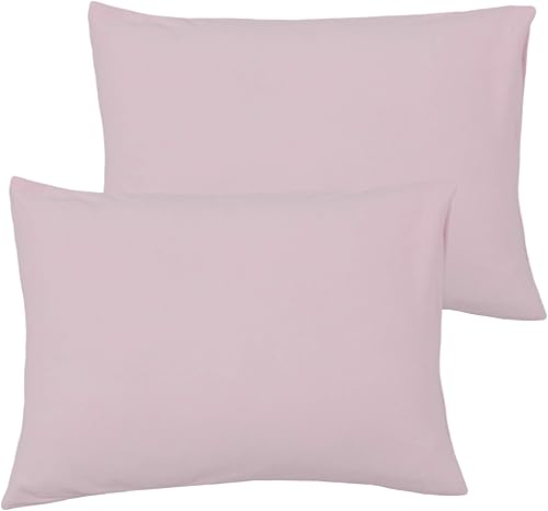 Jersey - Funda de almohada suave de algodón para niños pequeños, paquete de 2 fundas de almohada de viaje con cierre de sobre, 14.5 x 20 pulgadas,
