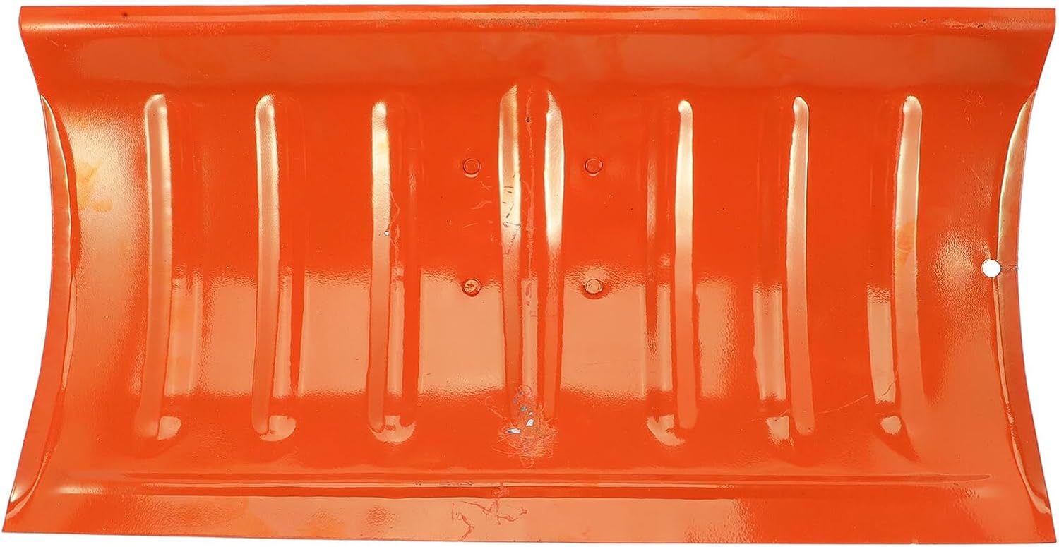 Multi-Purpose Snow Shovel with Manganese Steel Scoop 1pcs Orange Frost and Snow Removal Shovel for Driveway Outdoor Heavy-Duty Winter Clearing