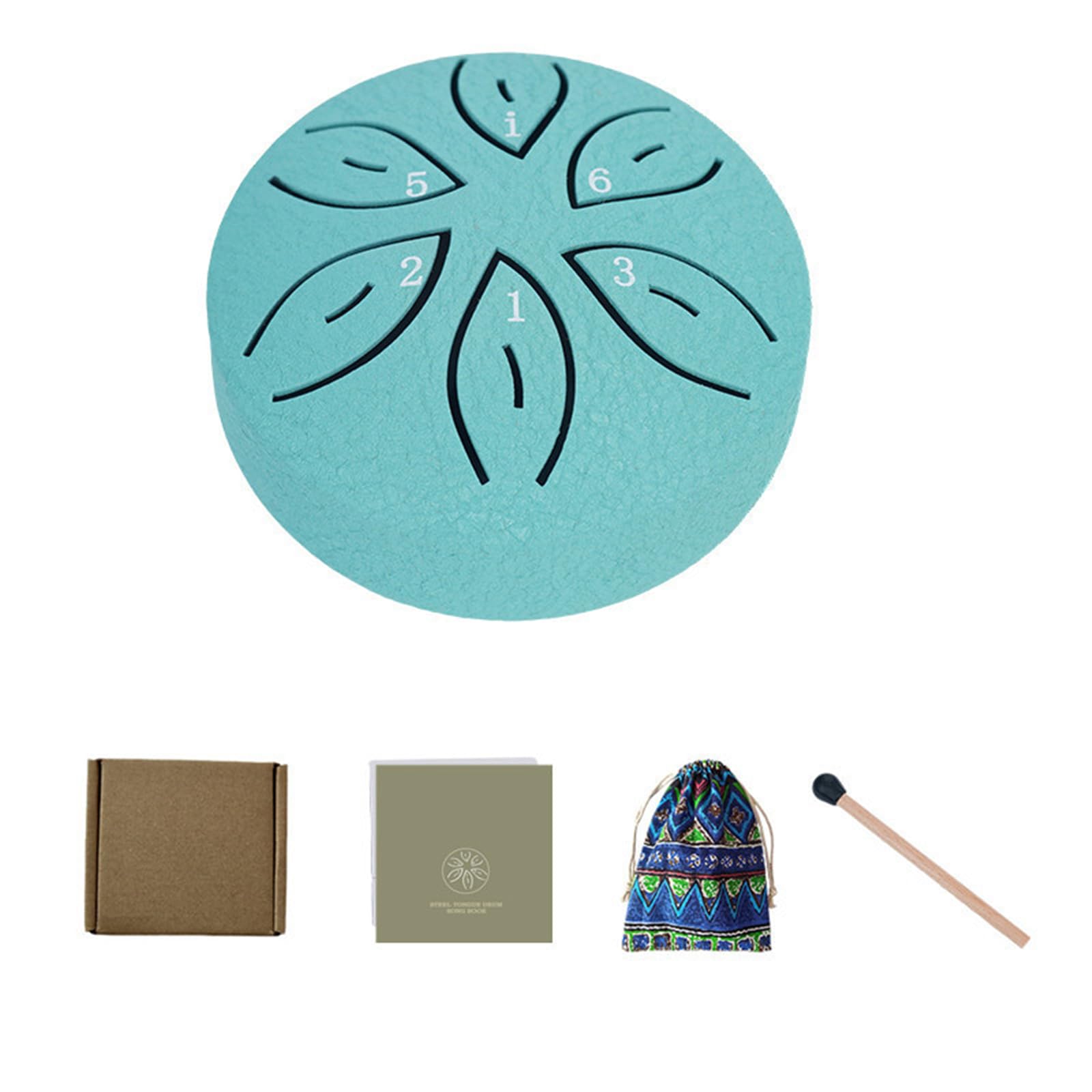 QIAOLIDA 11Tone Steel Tongues Drum Small Hand Pan Drums Drumsticks Music Tambourine Drum With Accessories Instrument