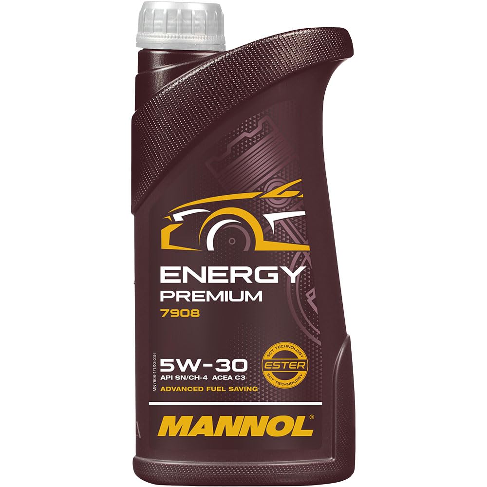 6 litres d'huile moteur originale MANNOL Energy Premium 5W-30 API SN/CF