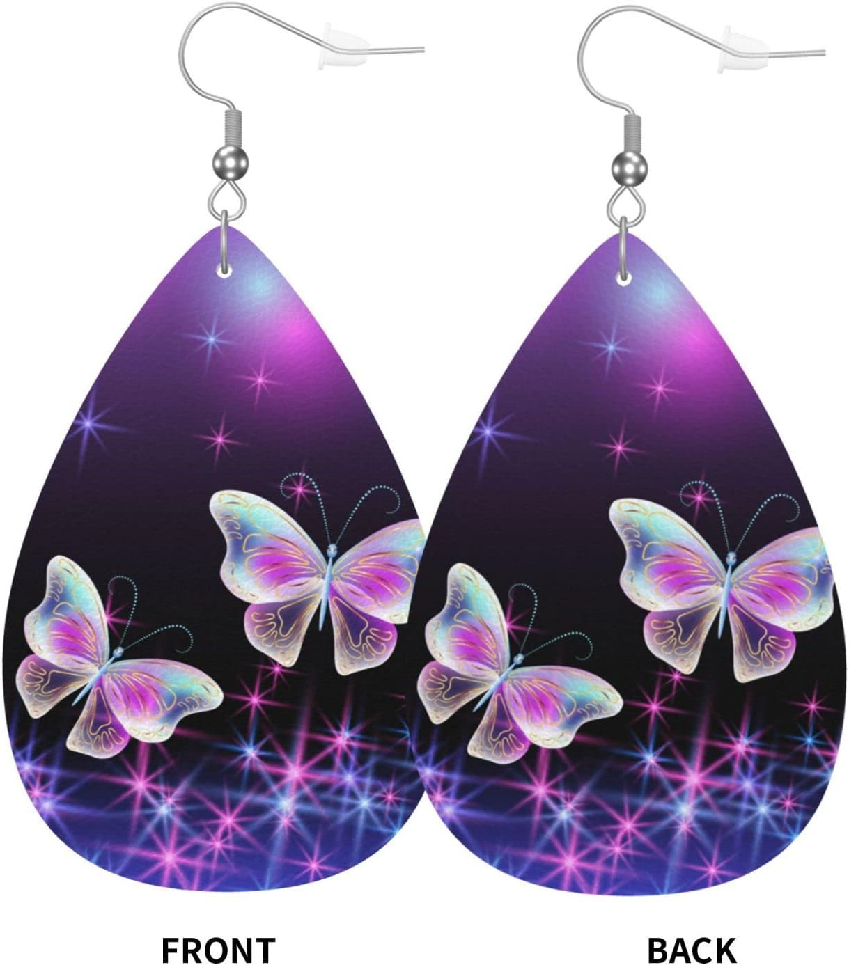 MIOAOSRT Earrings for Women,Leather Earrings Dangle Lightweight Teardrop Earrings Jewelry for Women - Image 9