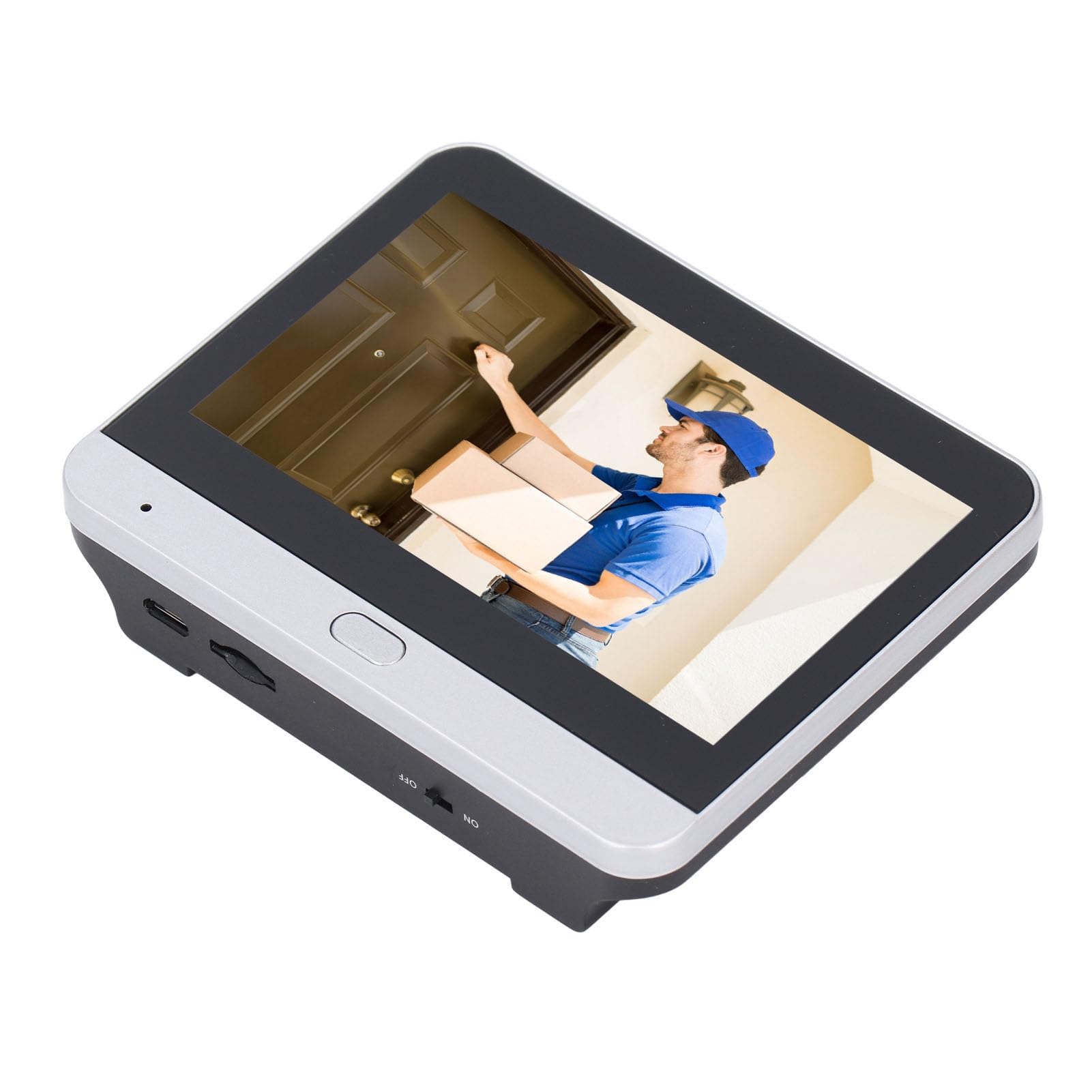 Topiky Visor de Puerta de Vídeo con Pantalla de 4,3 Pulgadas, Cámara de Mirilla para Puerta de Apartamento, Timbre con Visor de Mirilla Digital, Cámara de Timbre de Vídeo de 2MP 1080p