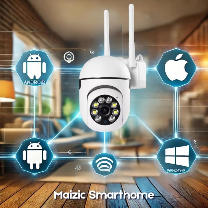 FAVONE 4 MP FHD WiFi Indoor Mini Surveillance Fox Ptz CCTV Camera for Home with Color Night Vision, 360° Ptz Rotation, Motion Tracking, Two Way Audio and Multi Users View 4