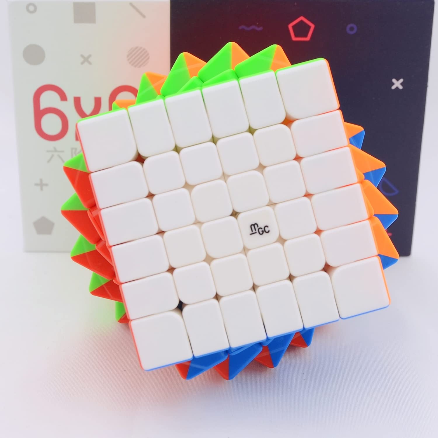 YJ MGC 6x6M - Cubo magnetico Speed Puzzle Yongjun MGC 6x6 M Magic Cube senza adesivi
